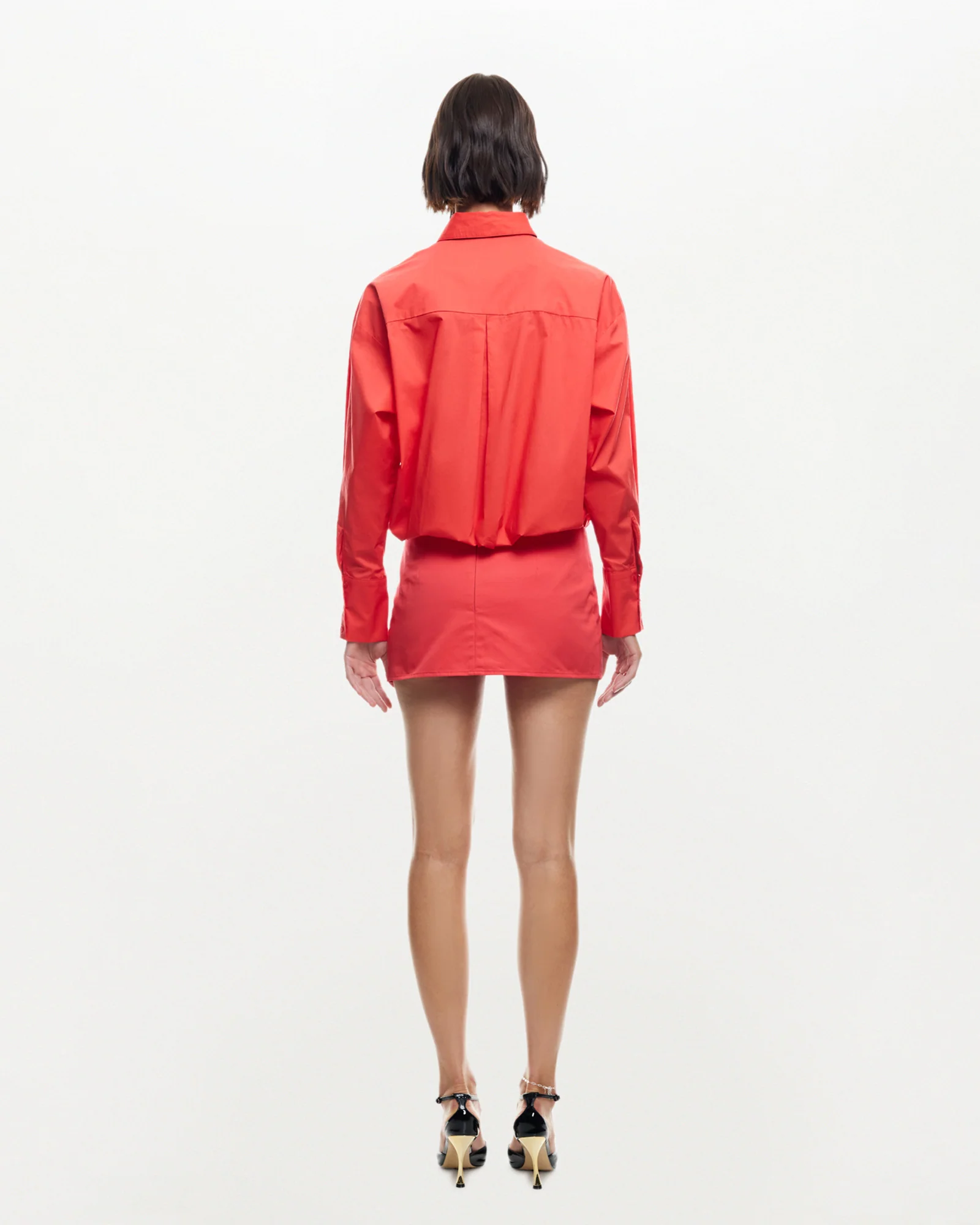 Clicquot Mini Skirt Crimson Red - Image 2