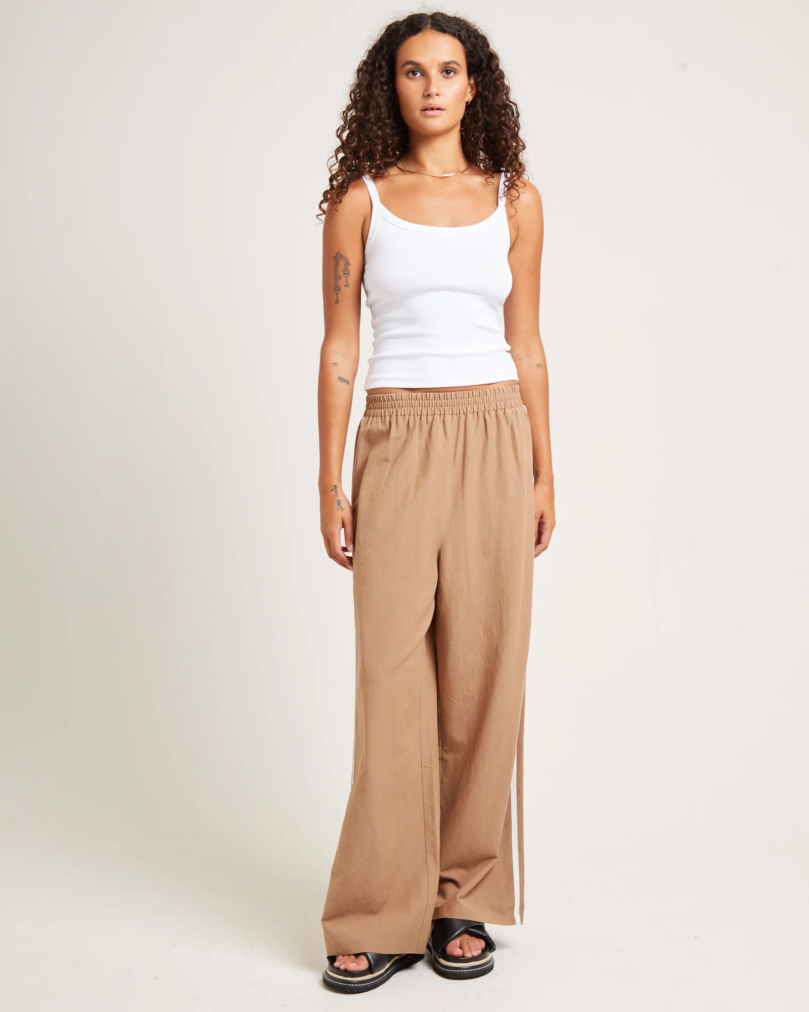 Cobi Cotton Sports Pants Caramel - Image 3