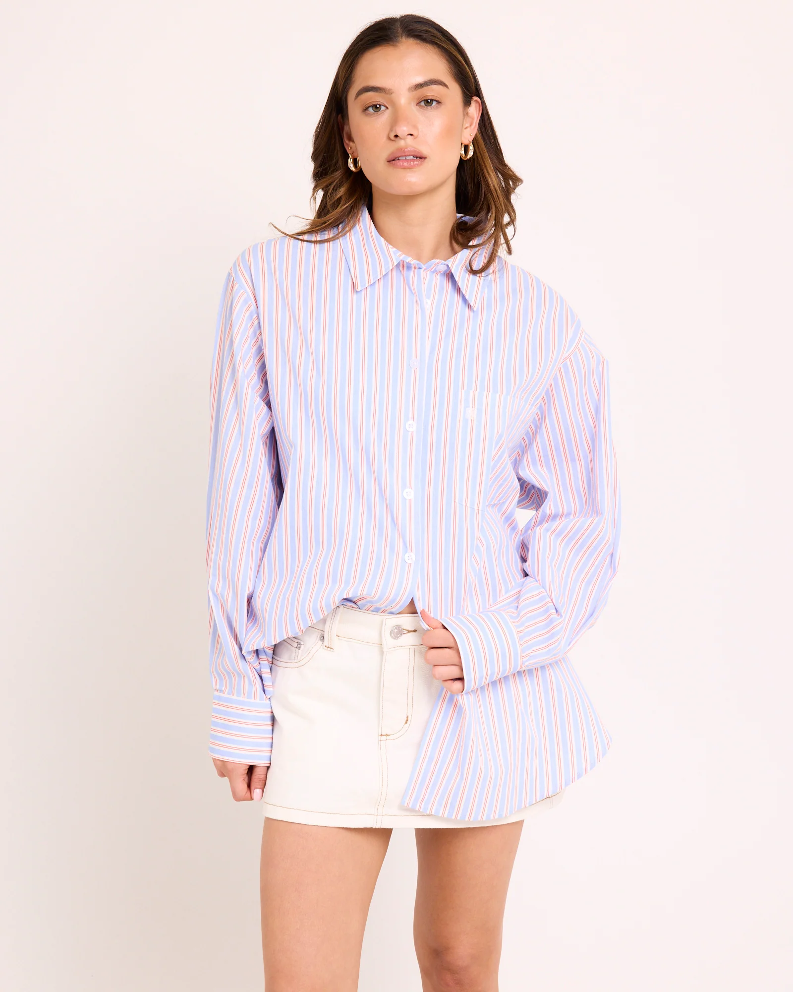 Coby Crisp Oversized Long Sleeve Shirt - Image 2