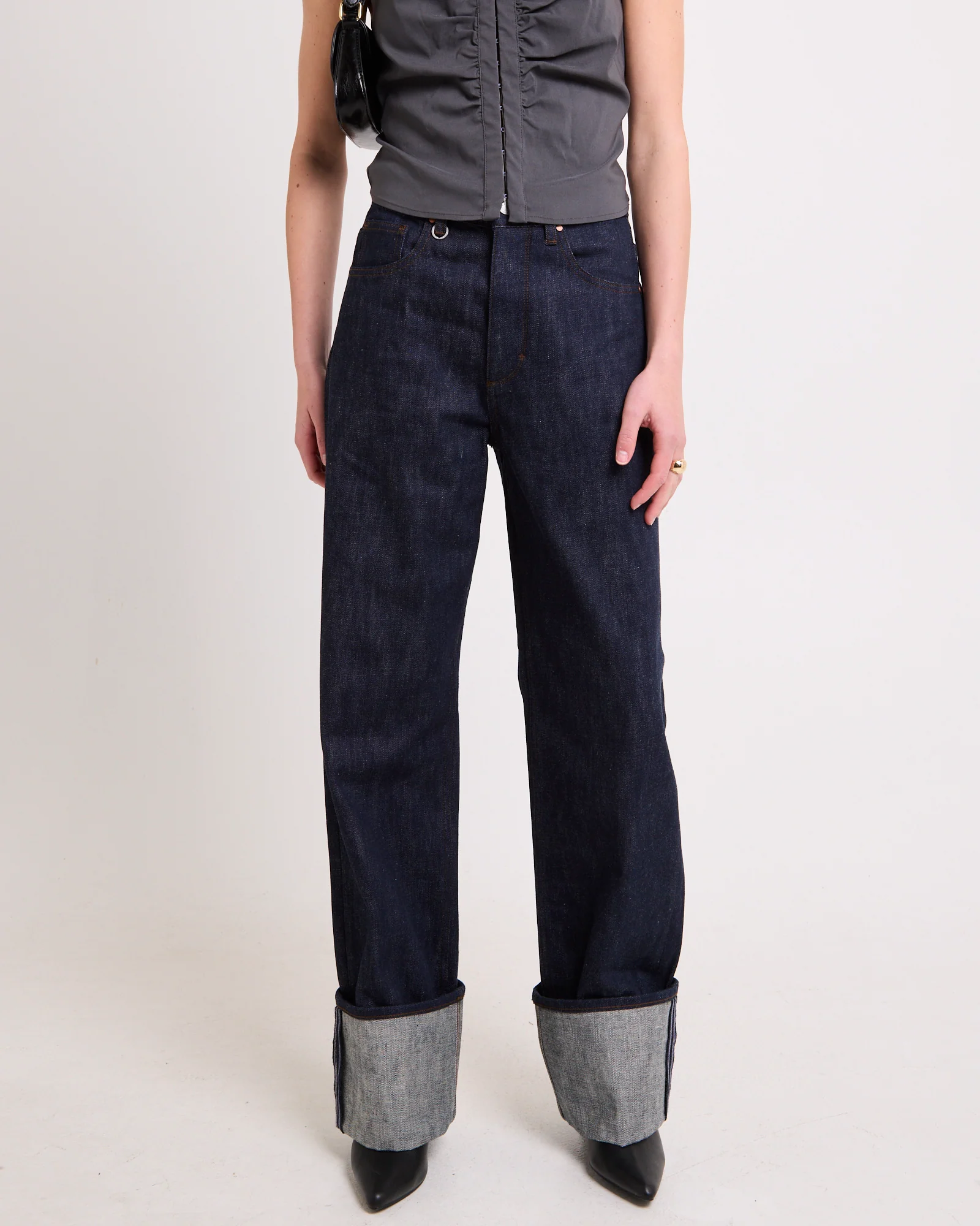 Coco Relaxed Denim Jeans Turn Up - Image 2