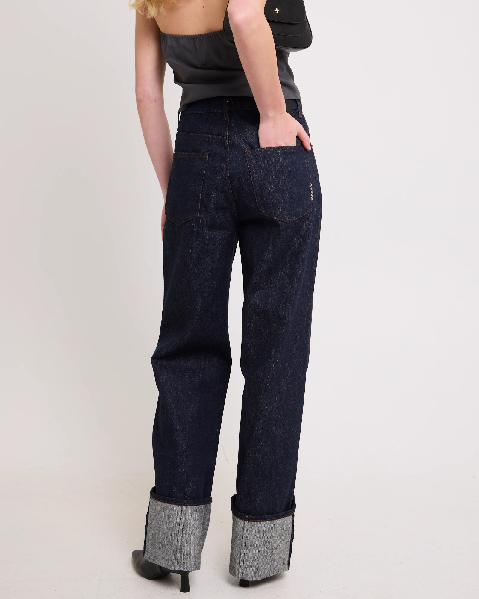 Coco Relaxed Denim Jeans Turn Up - Image 4