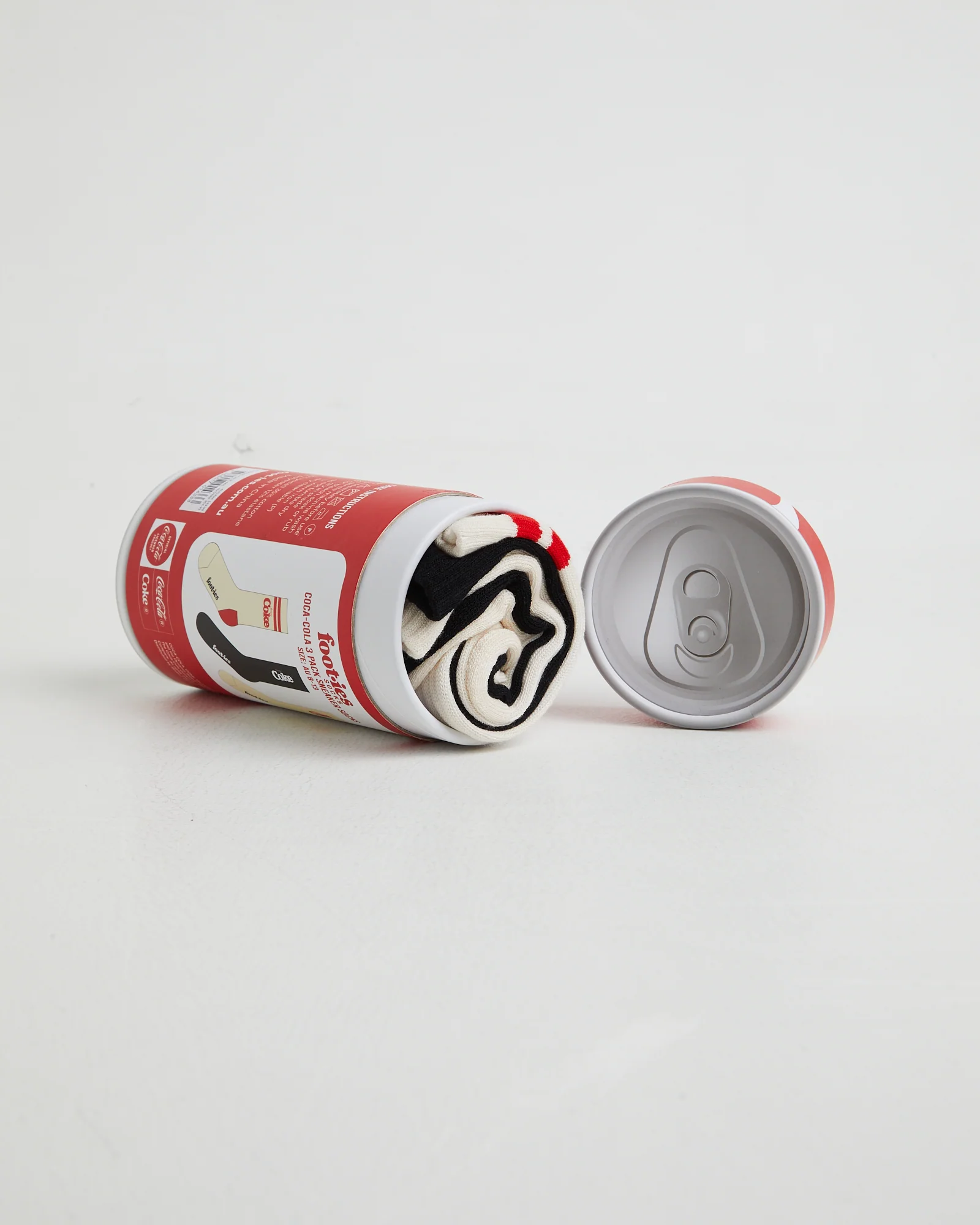 Coke Retro Sneaker Socks 3 Pack Gift Can - Image 5