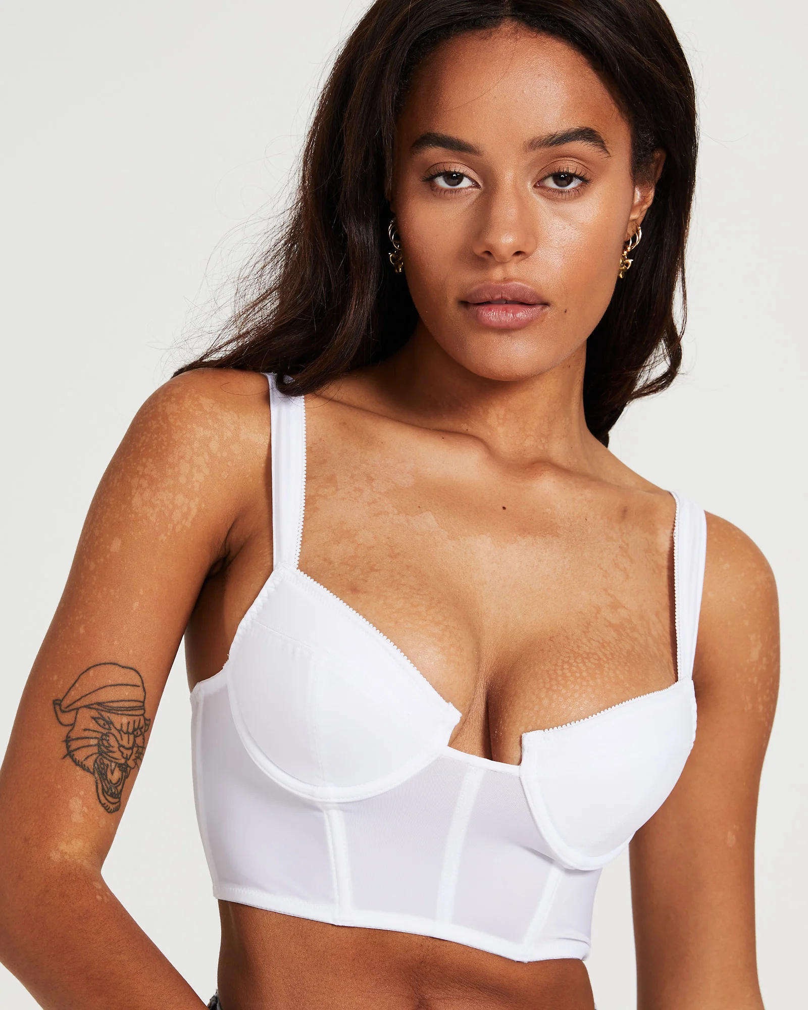 Colette Underwire Corset Bustier White - Image 5