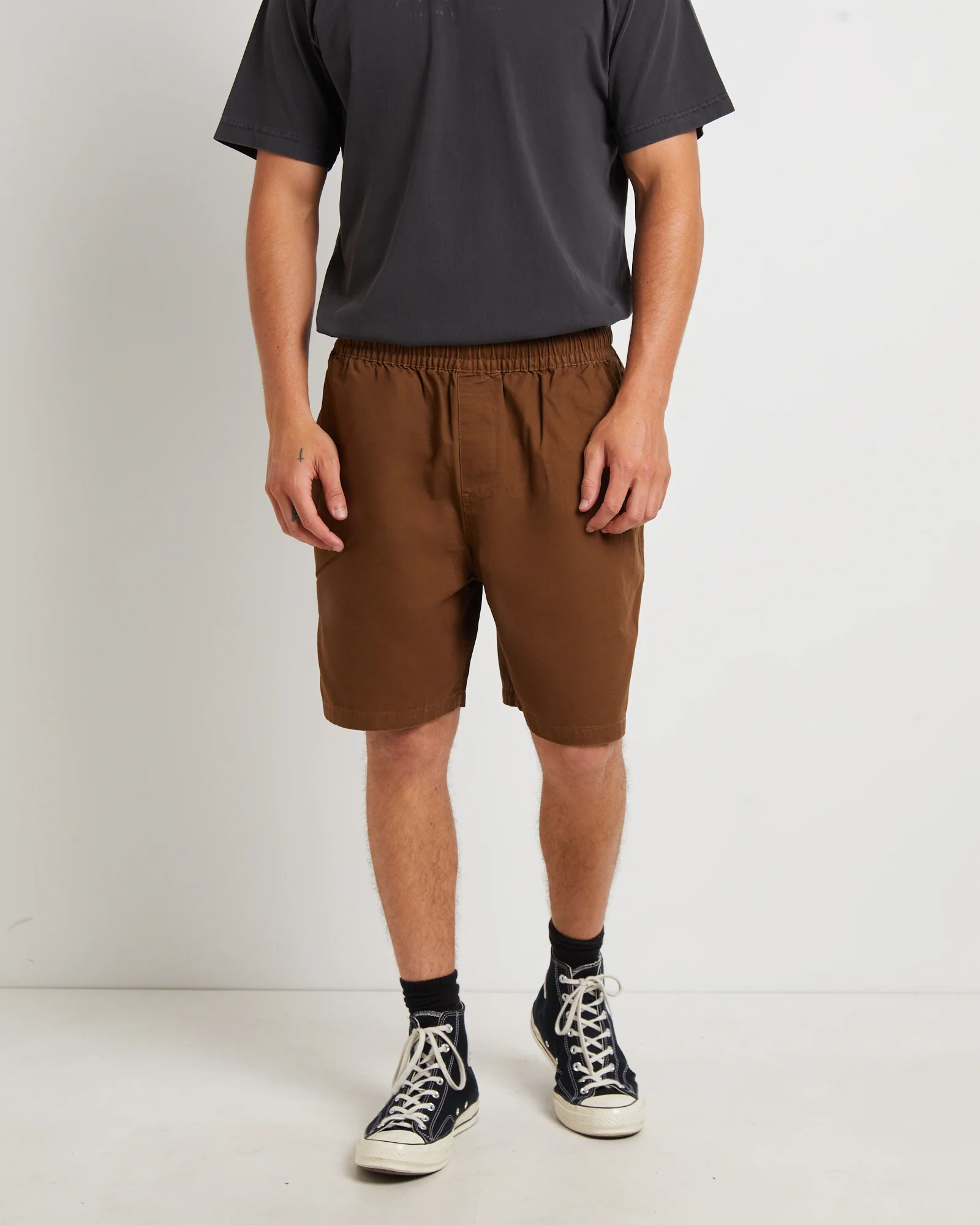 Collage Recycled 18" Swim Shorts in Brown - Image 5