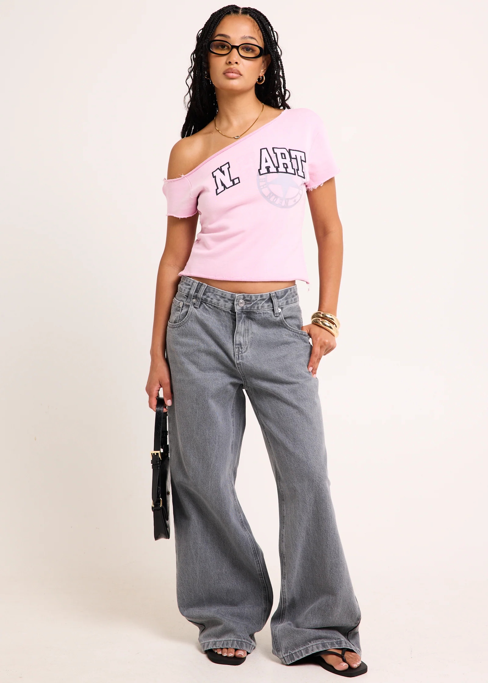 College One Shoulder Top - Image 3