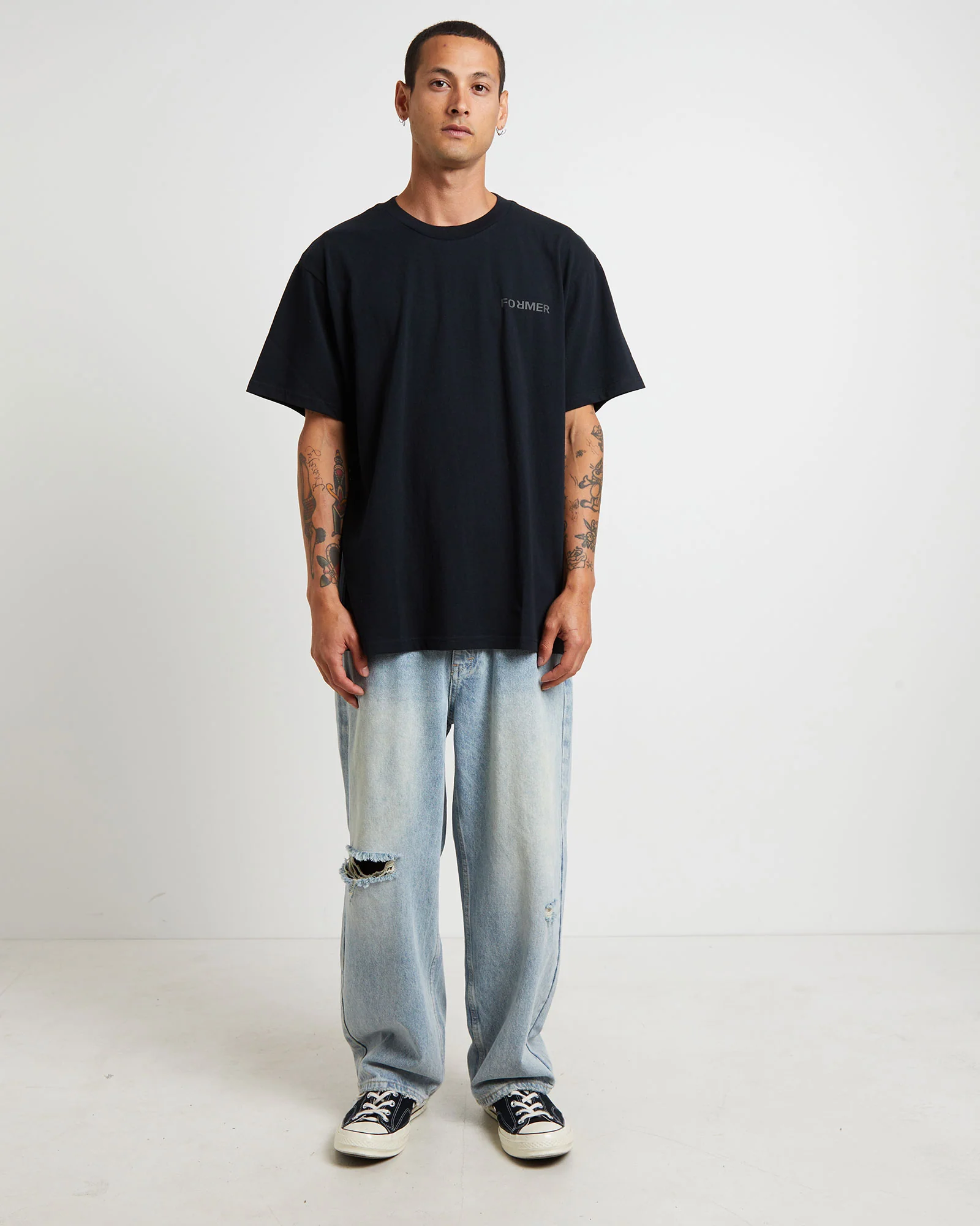 Collision Crux Short Sleeve T-Shirt in Black - Image 3