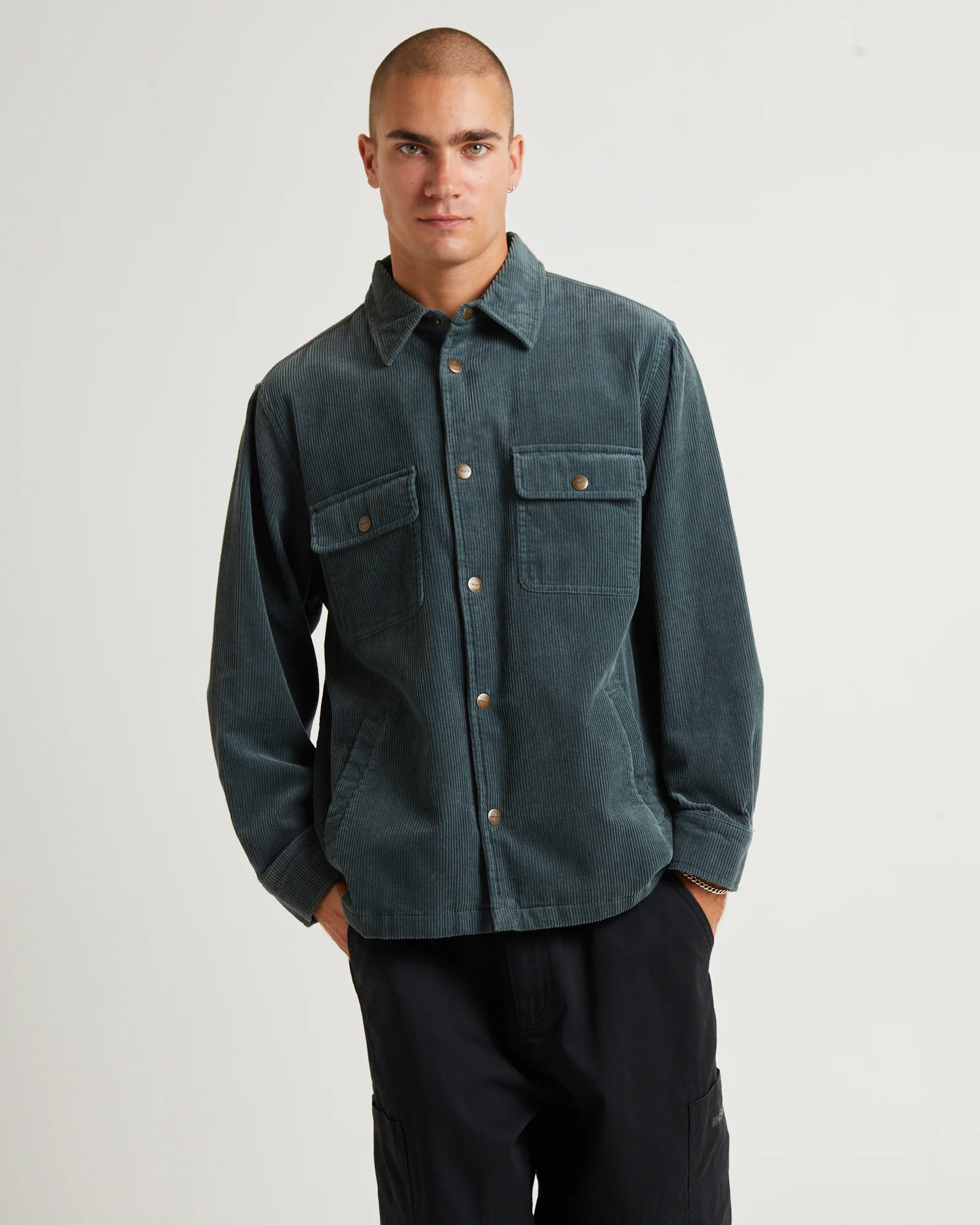 Conditions Cord Long Sleeve Overshirt - Image 5