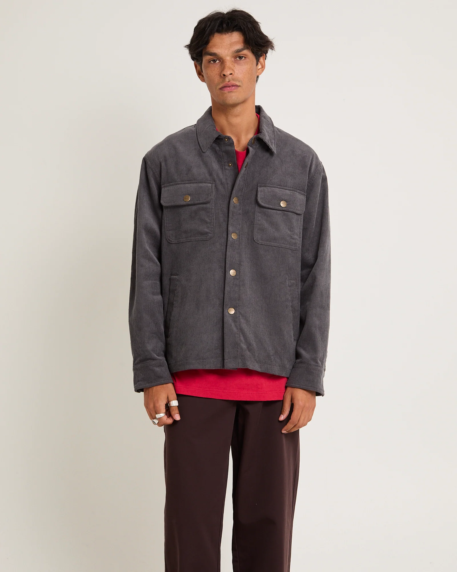 Conditions Corduroy Long Sleeve Overshirt - Image 2