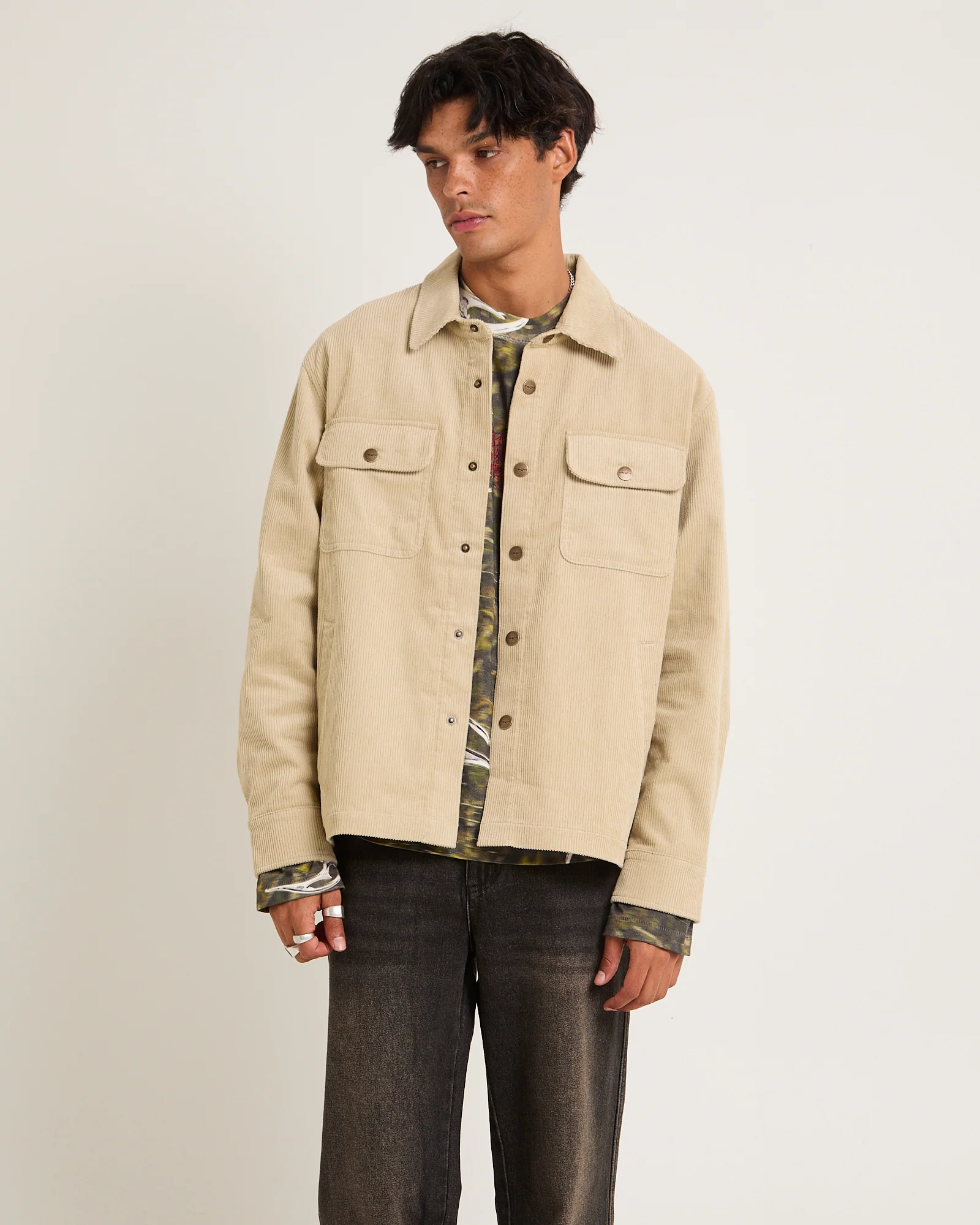 Conditions Corduroy Long Sleeve Overshirt - Image 2