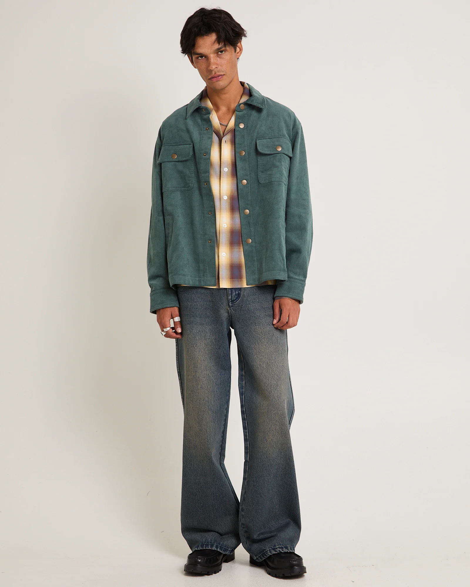 Conditions Corduroy Long Sleeve Overshirt - Image 3