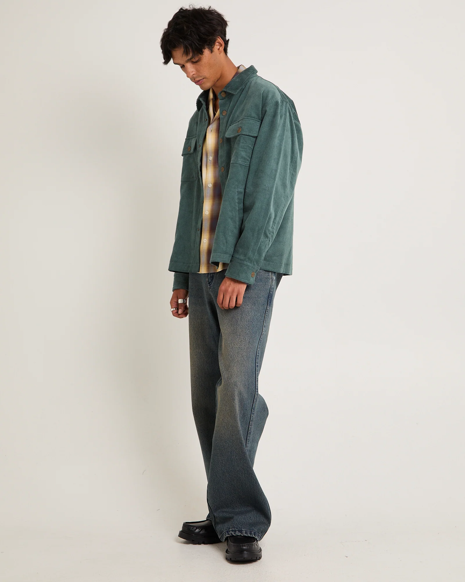 Conditions Corduroy Long Sleeve Overshirt - Image 4