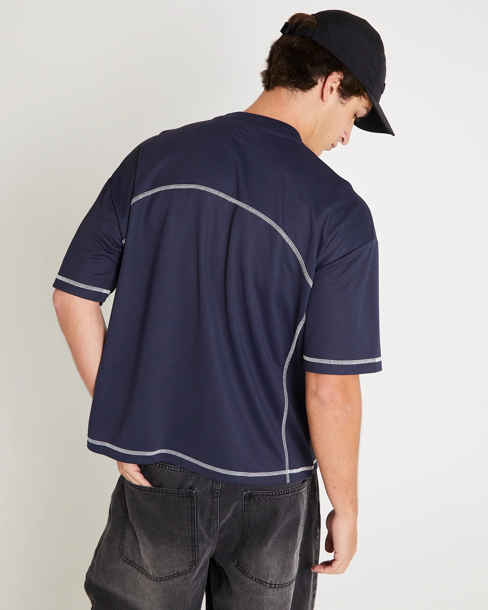 Contrast Sport Crop T-Shirt - Image 2