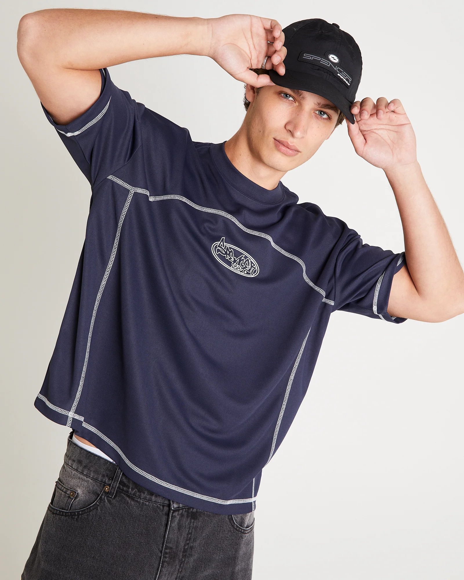 Contrast Sport Crop T-Shirt - Image 3