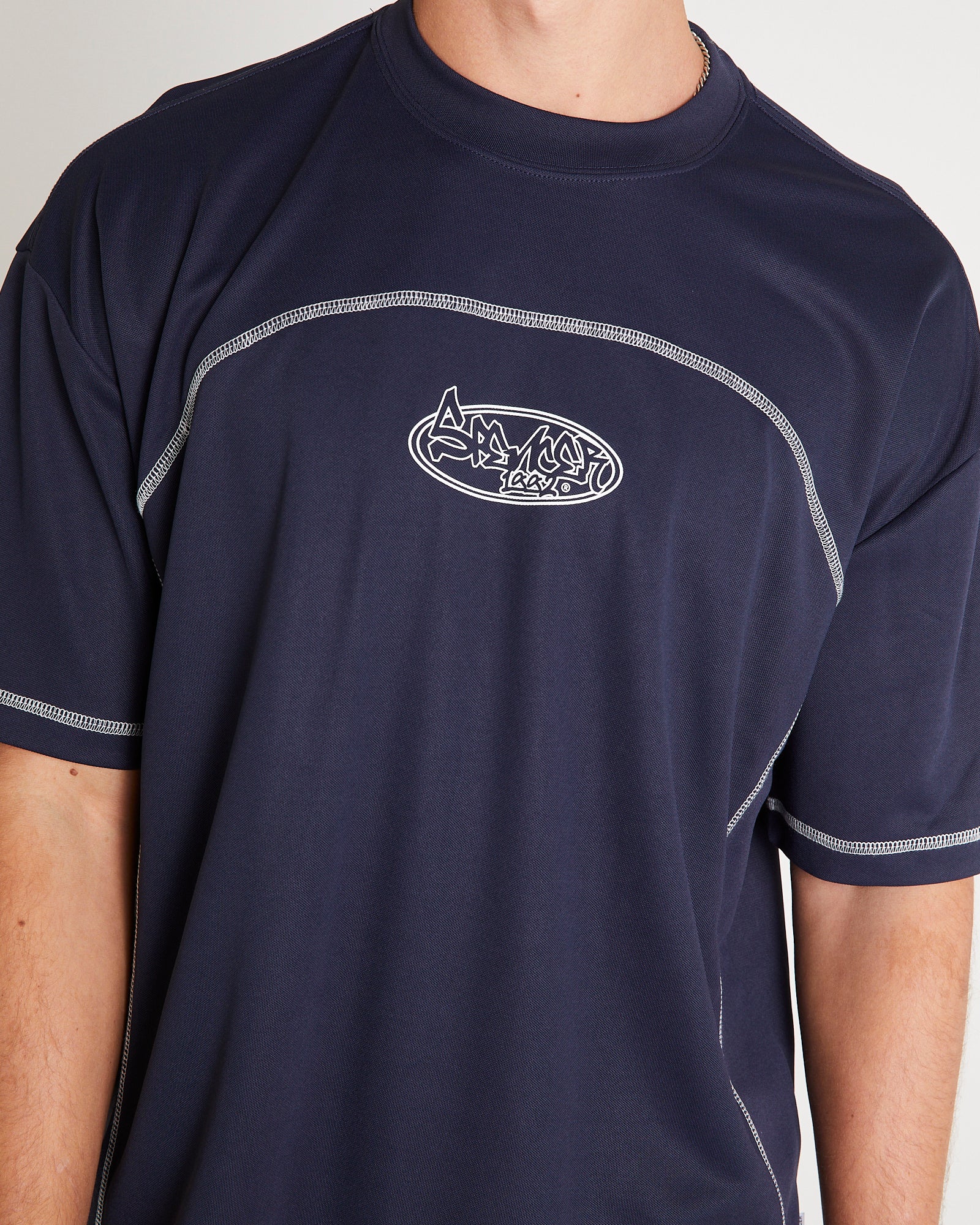Contrast Sport Crop T-Shirt - Image 5