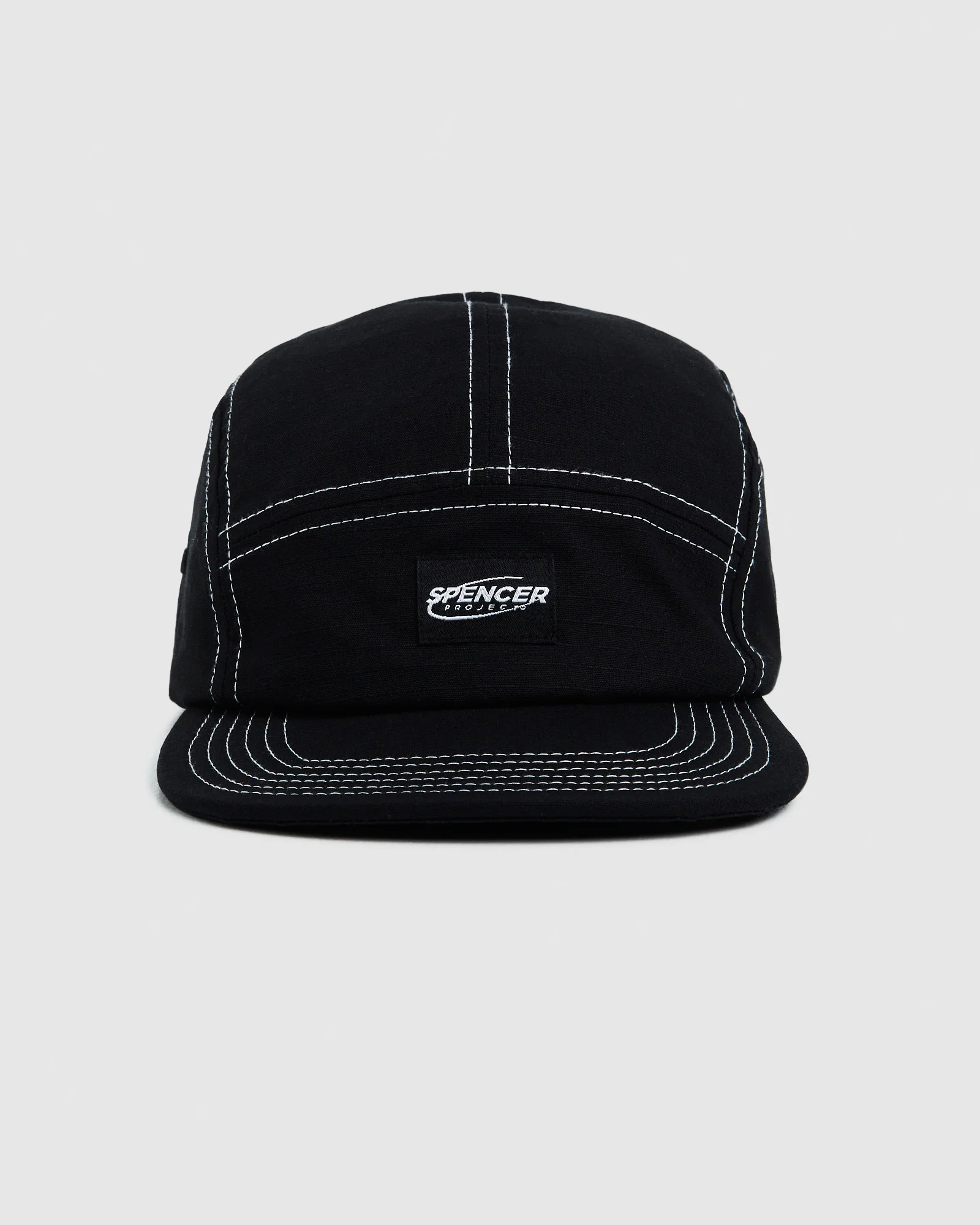 Contrast Stitch 5 Panel Cap - Image 2