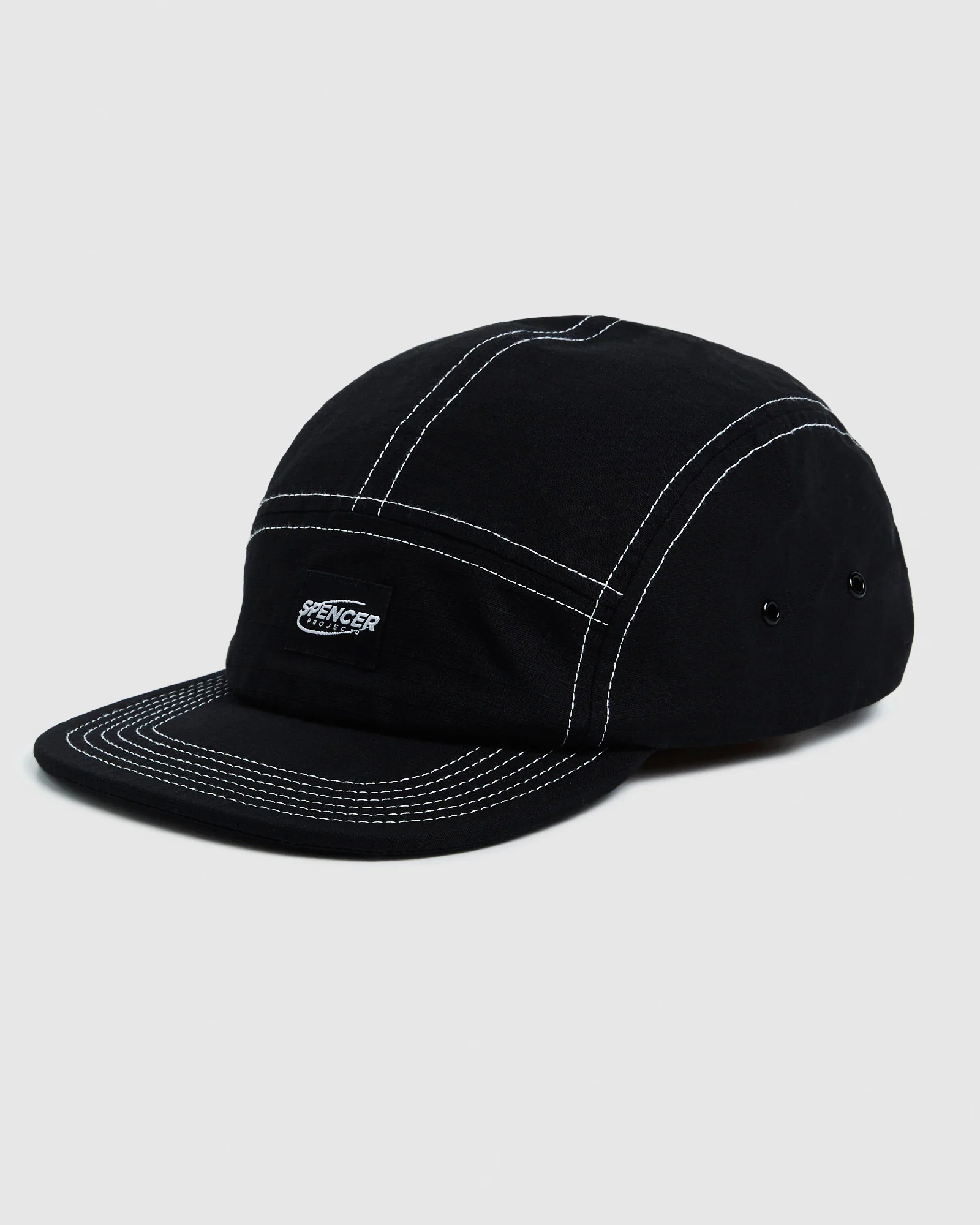 Contrast Stitch 5 Panel Cap - Image 4