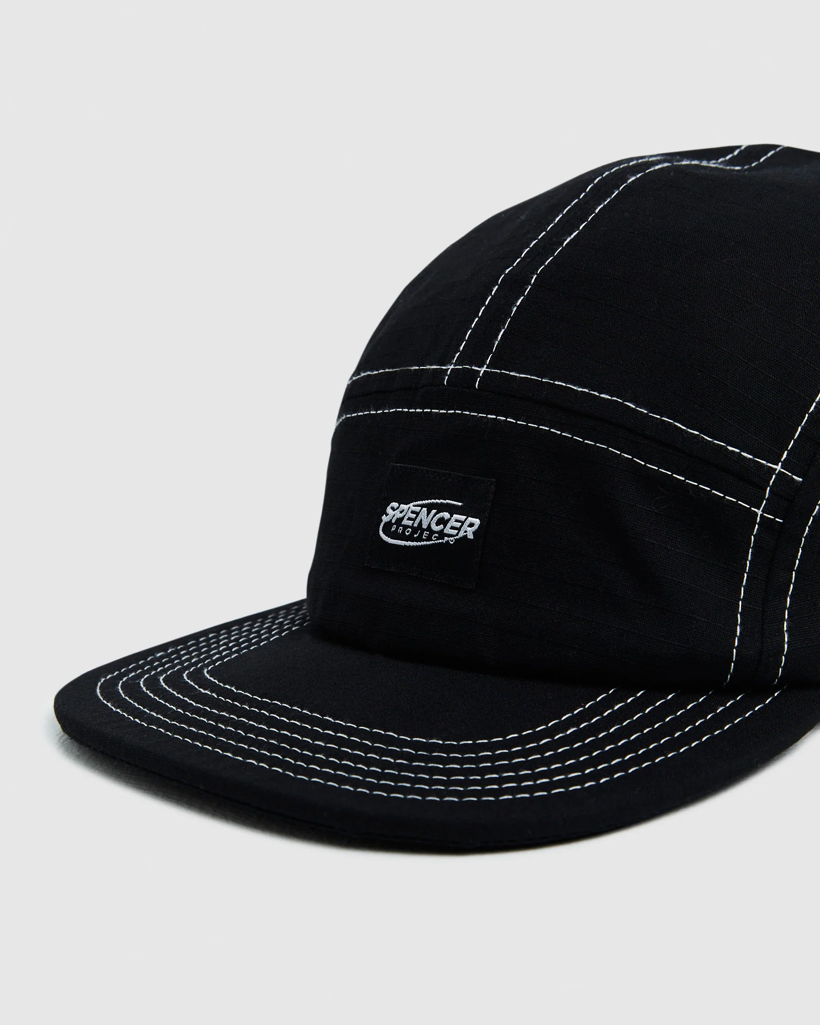 Contrast Stitch 5 Panel Cap - Image 6