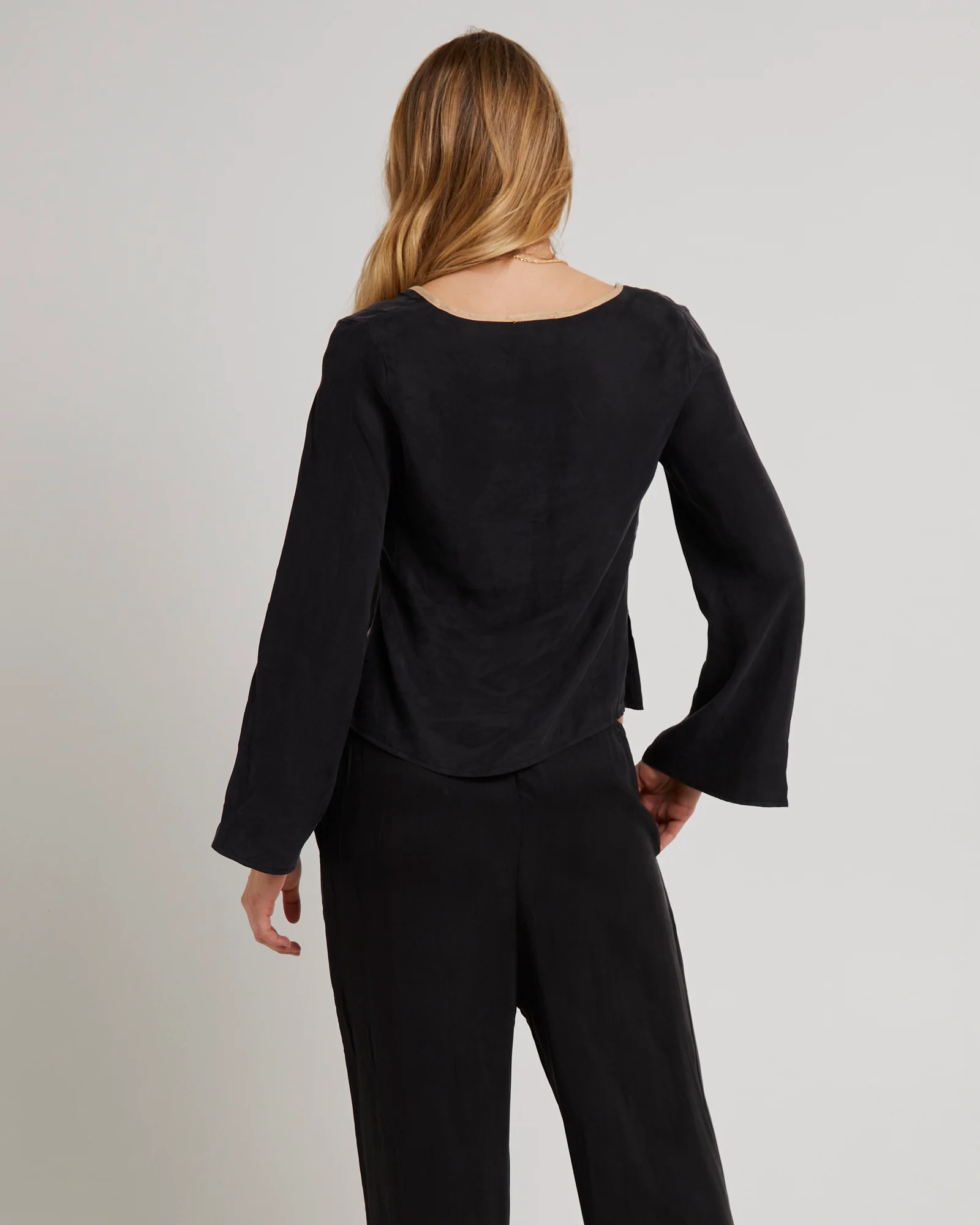 Contrast Tie Top - Image 2