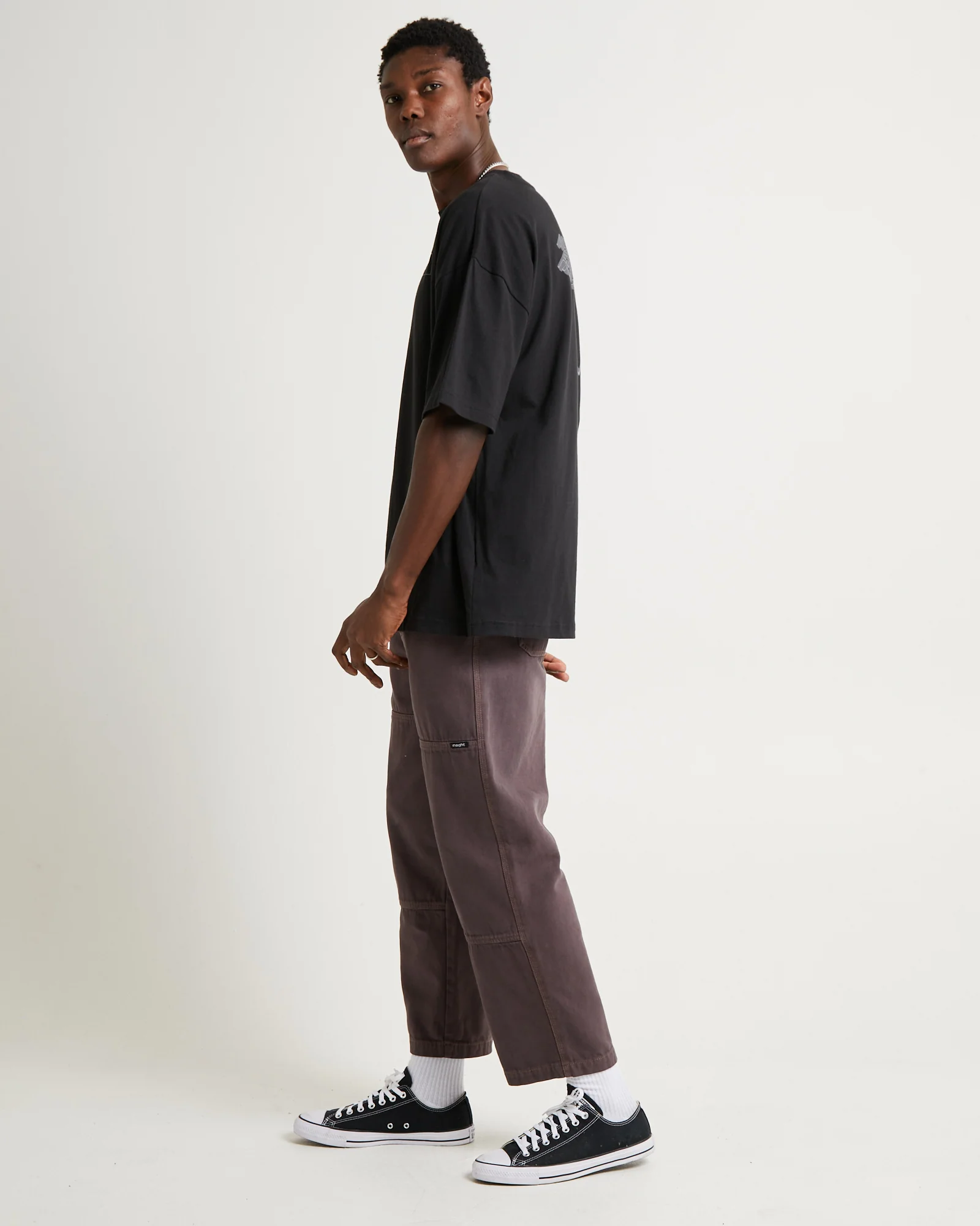 Coordinates Box Fit Short Sleeve T-Shirt Black - Image 4