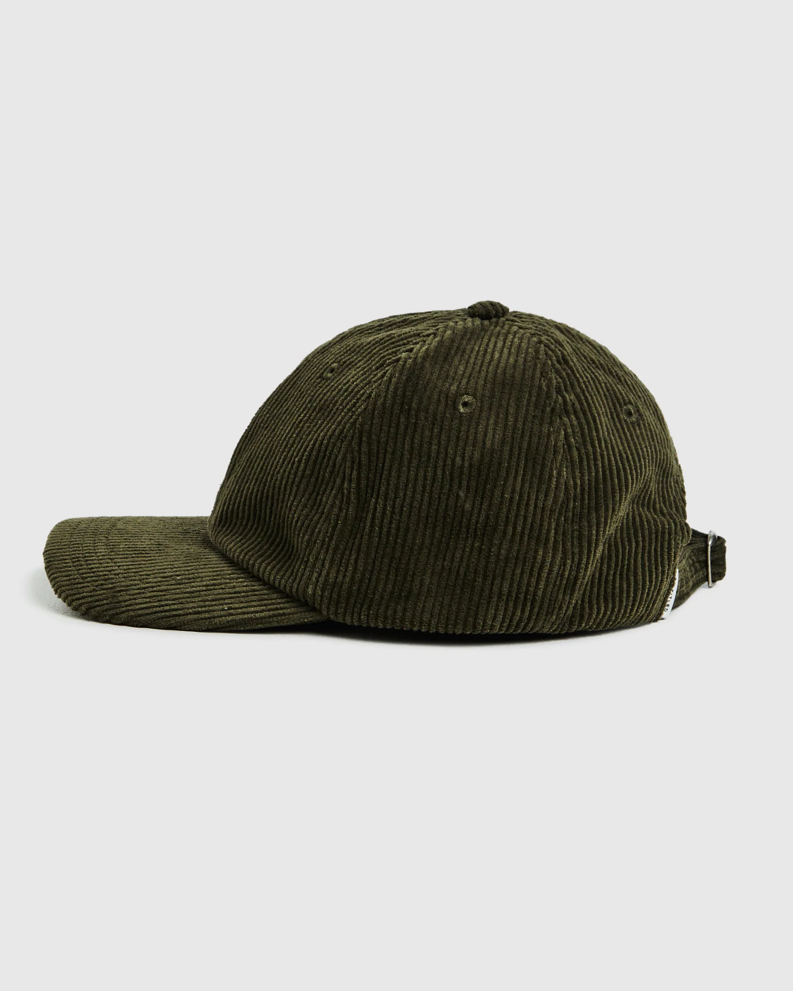 Cord 6 Panel Cap Khaki - Image 3