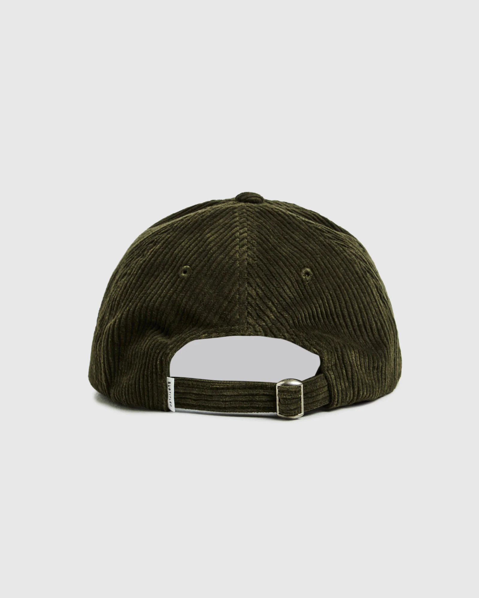 Cord 6 Panel Cap Khaki - Image 5