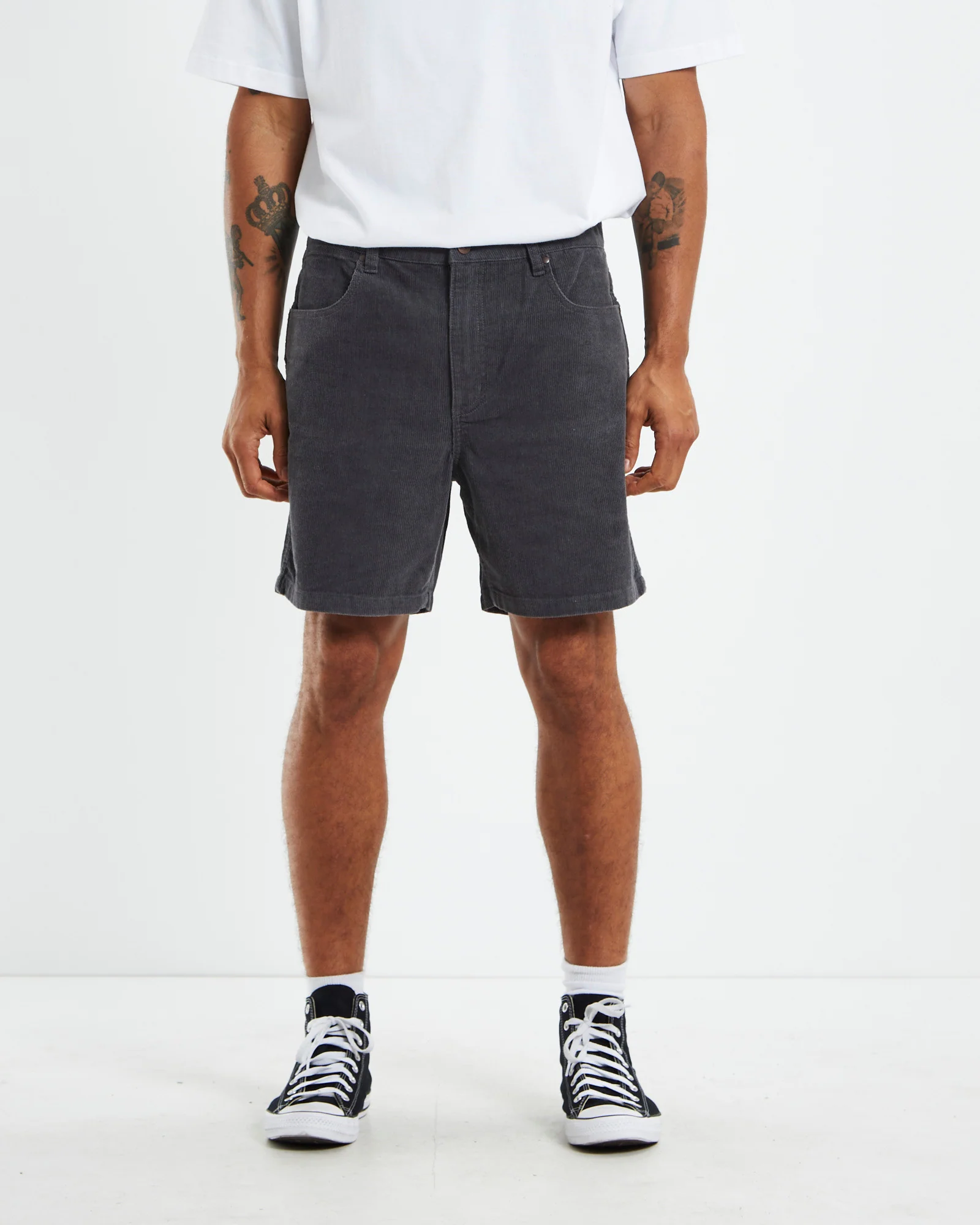 Cord Shorts Pewter Grey - Image 5