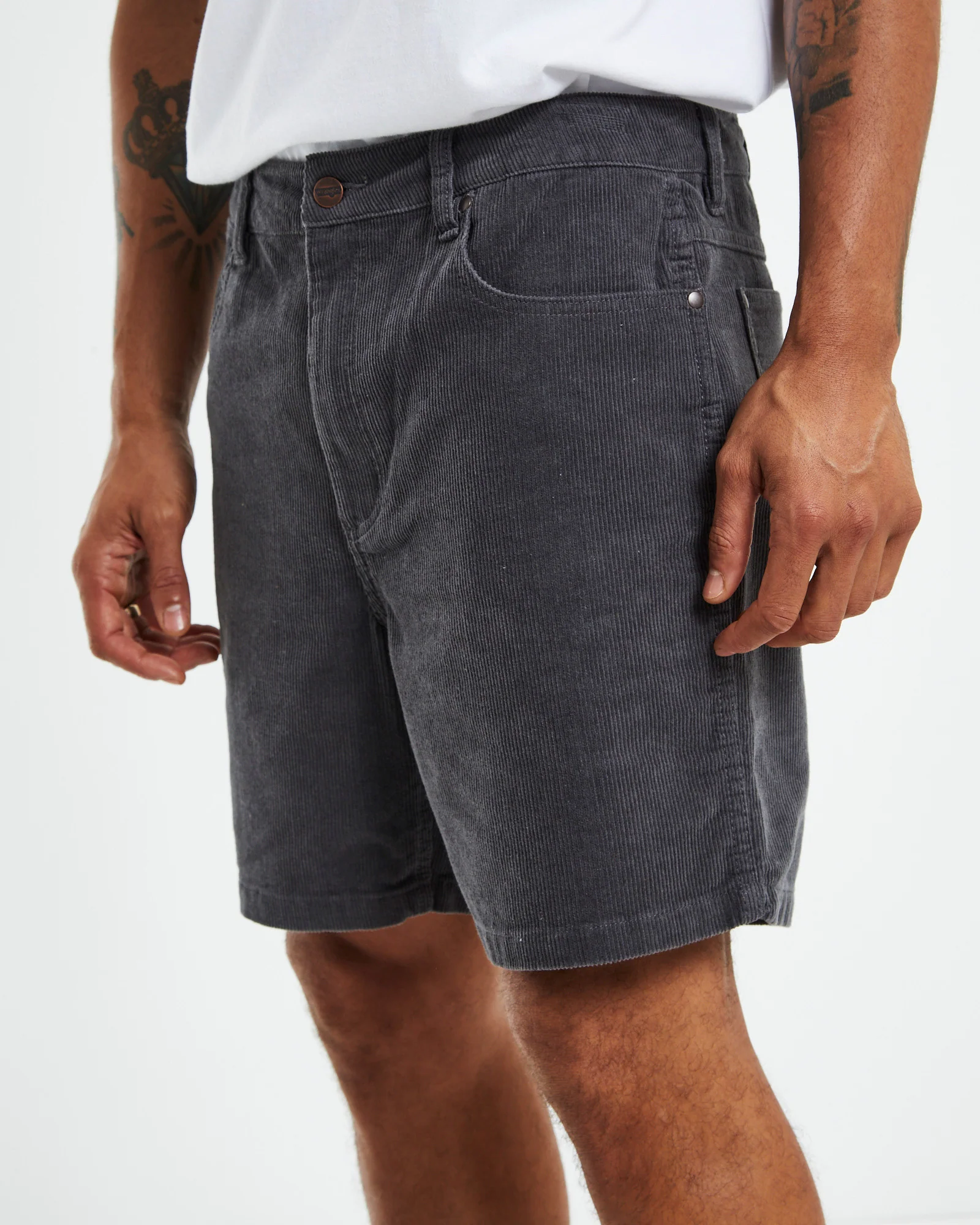 Cord Shorts Pewter Grey - Image 6