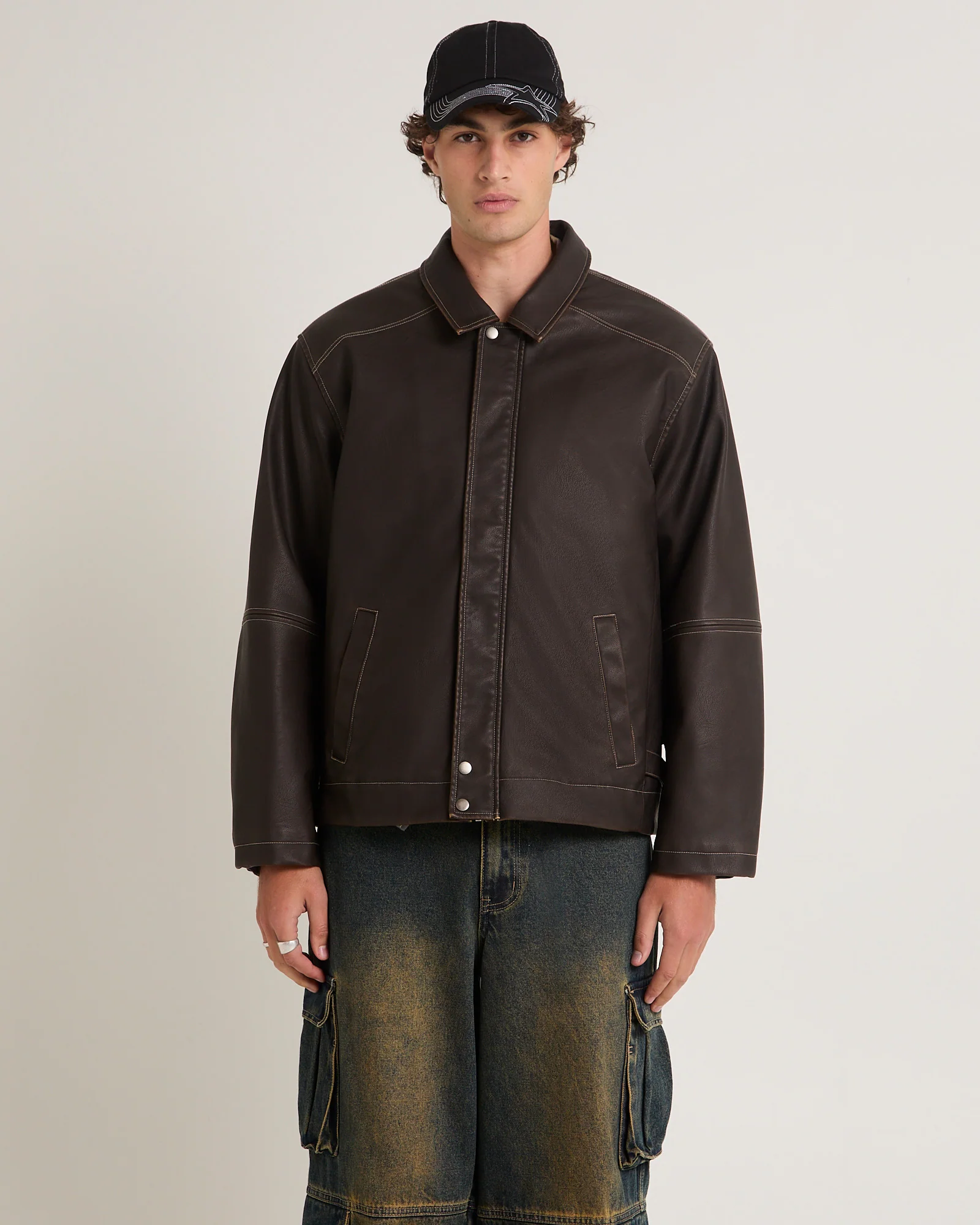 Corp PU Leather Jacket - Image 3