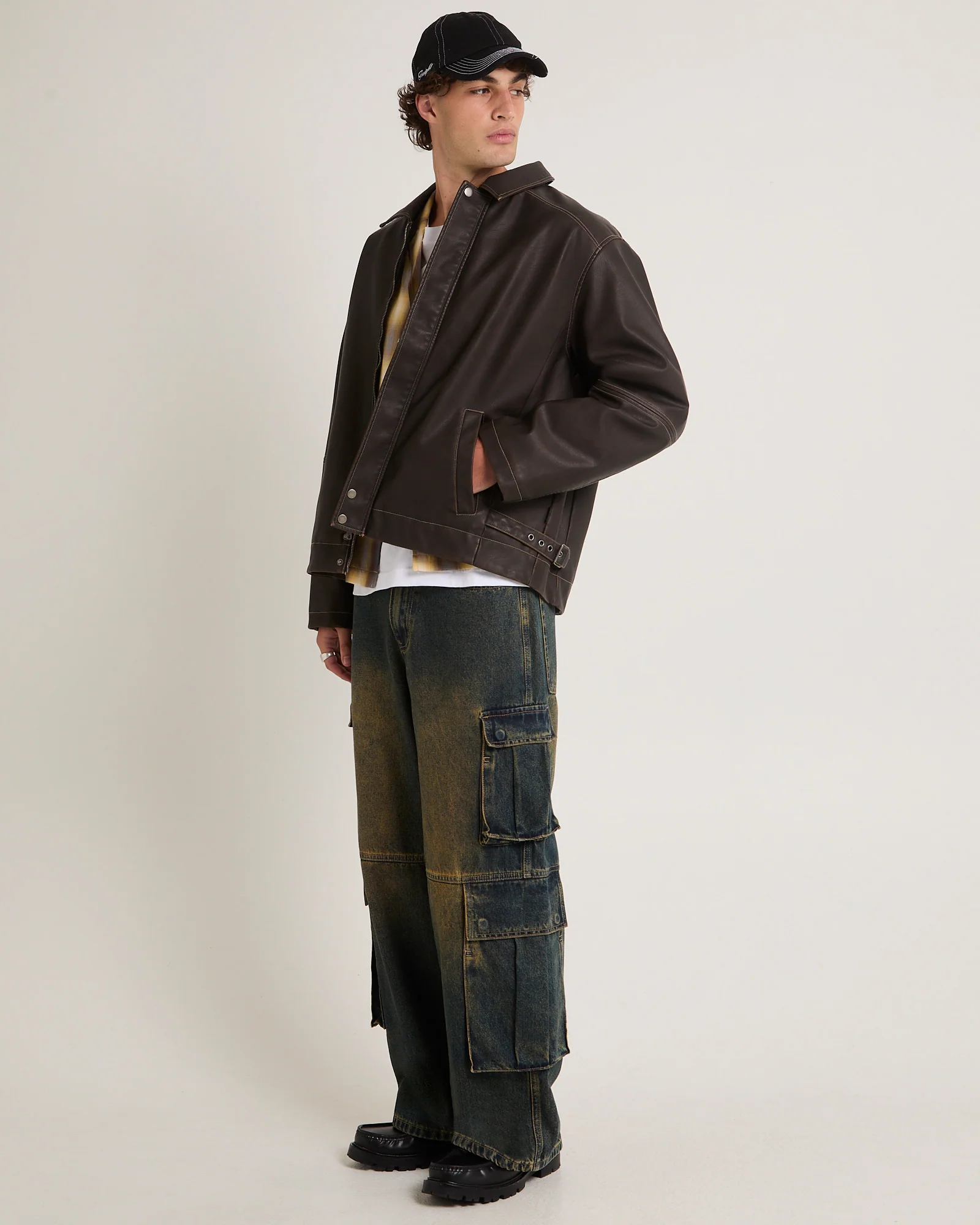 Corp PU Leather Jacket - Image 5