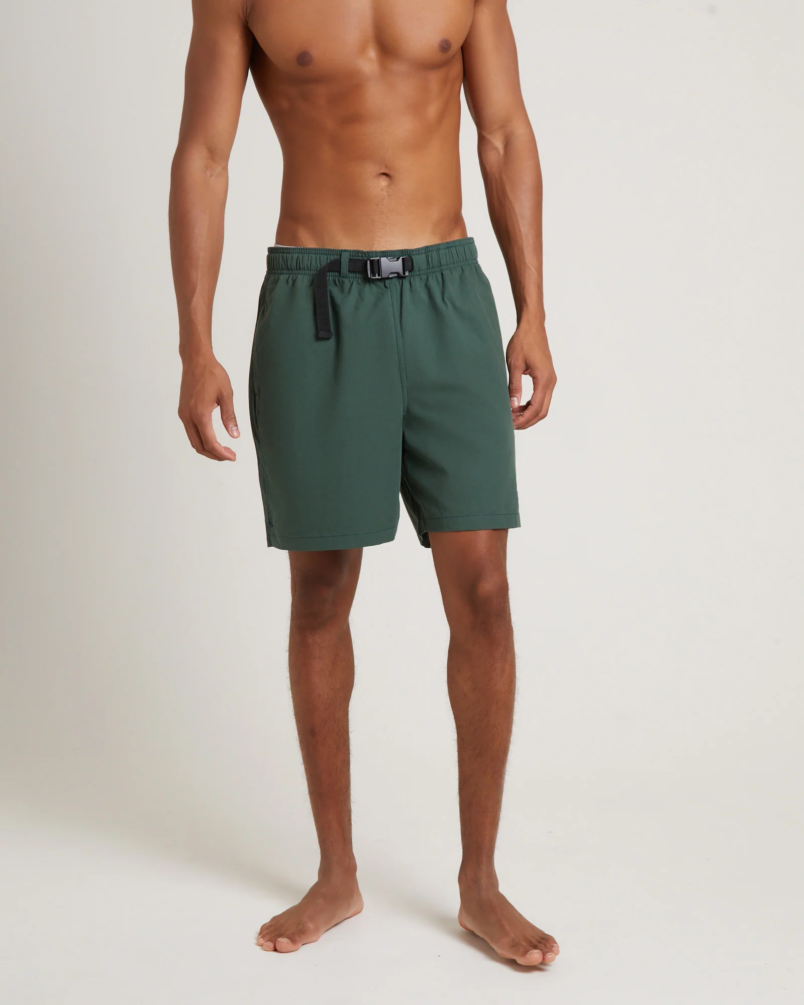 Cotton Hike Shorts in Army Green - Image 2