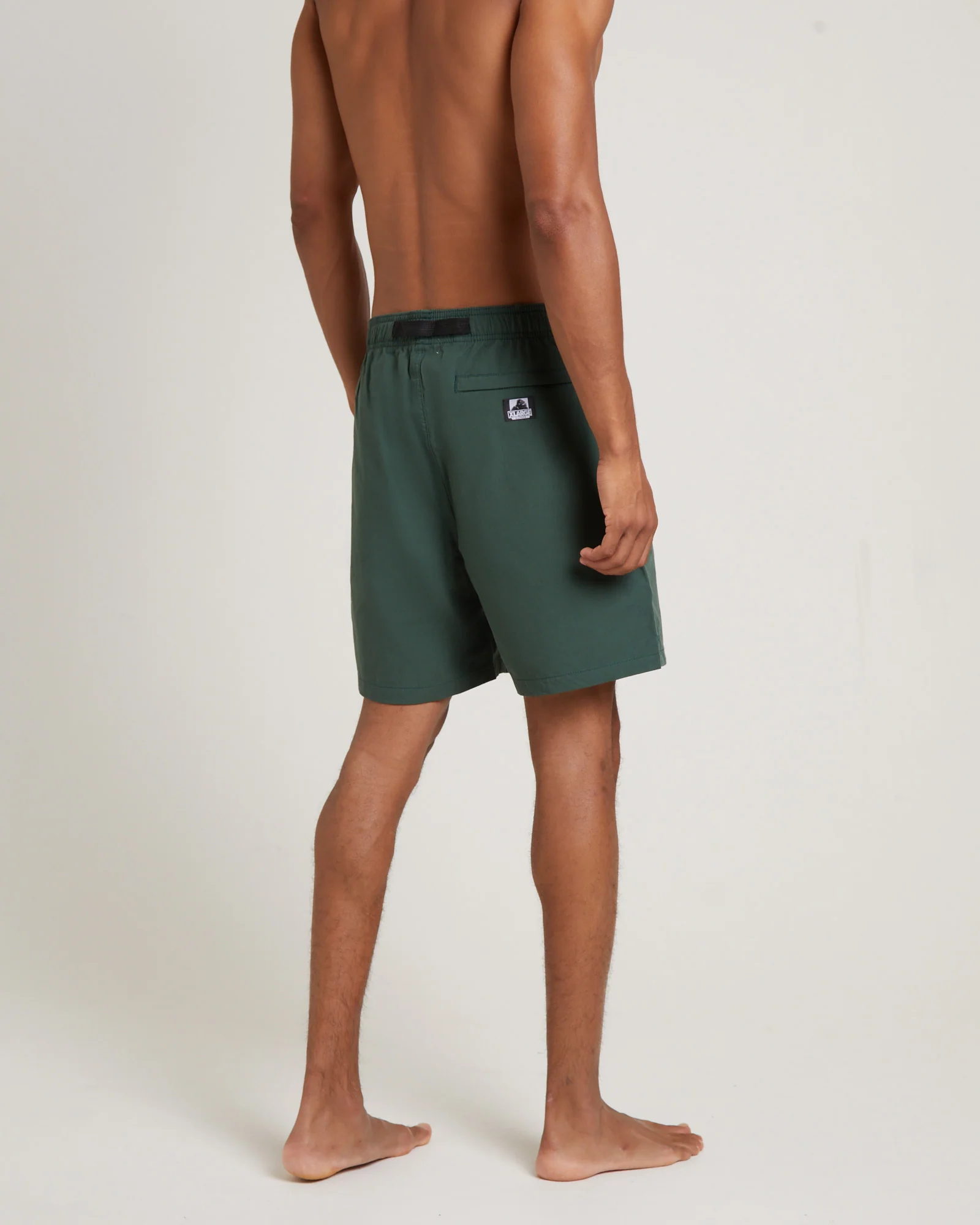 Cotton Hike Shorts in Army Green - Image 3