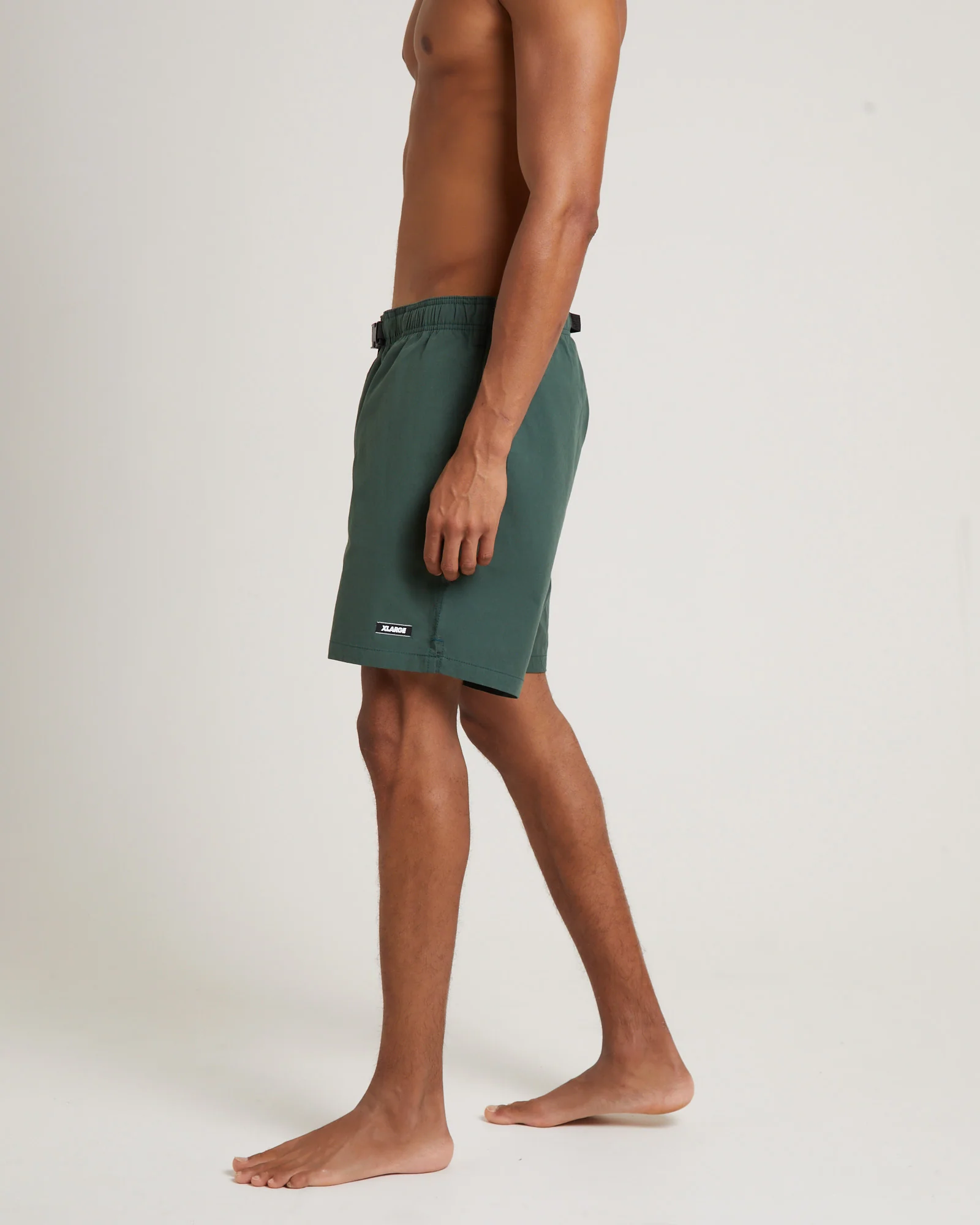 Cotton Hike Shorts in Army Green - Image 4