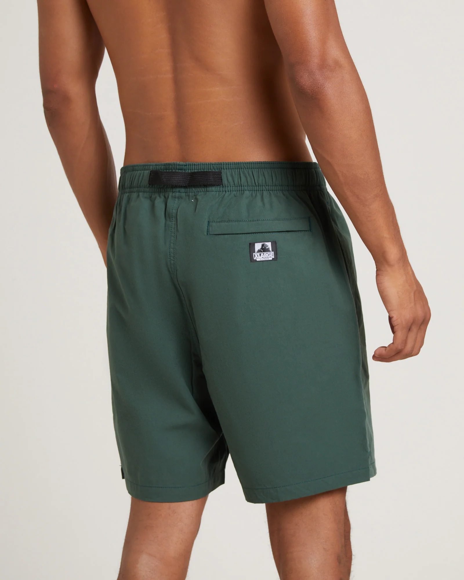 Cotton Hike Shorts in Army Green - Image 5