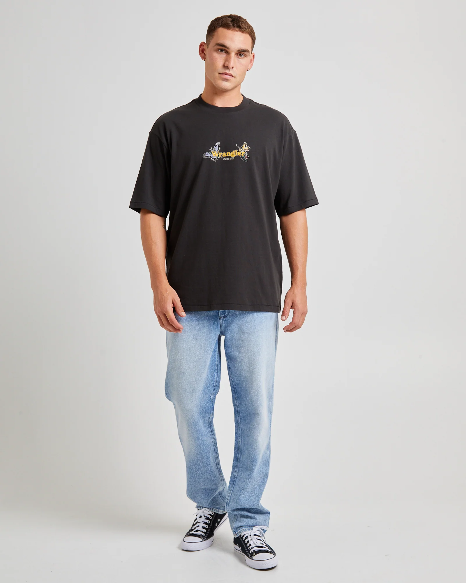 Crazytown Slacker T-Shirt Worn Black - Image 3