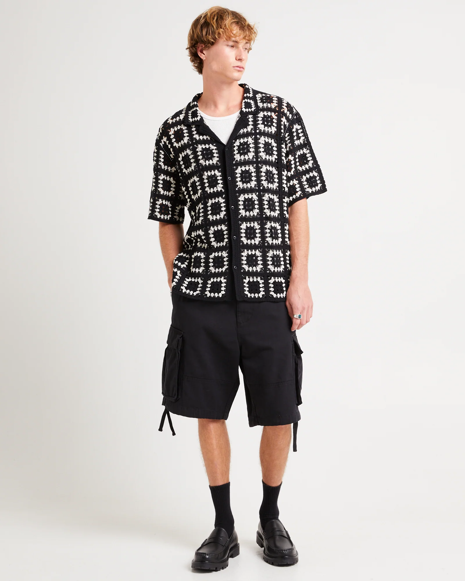 Crochet Short Sleeves Shirt - Image 3