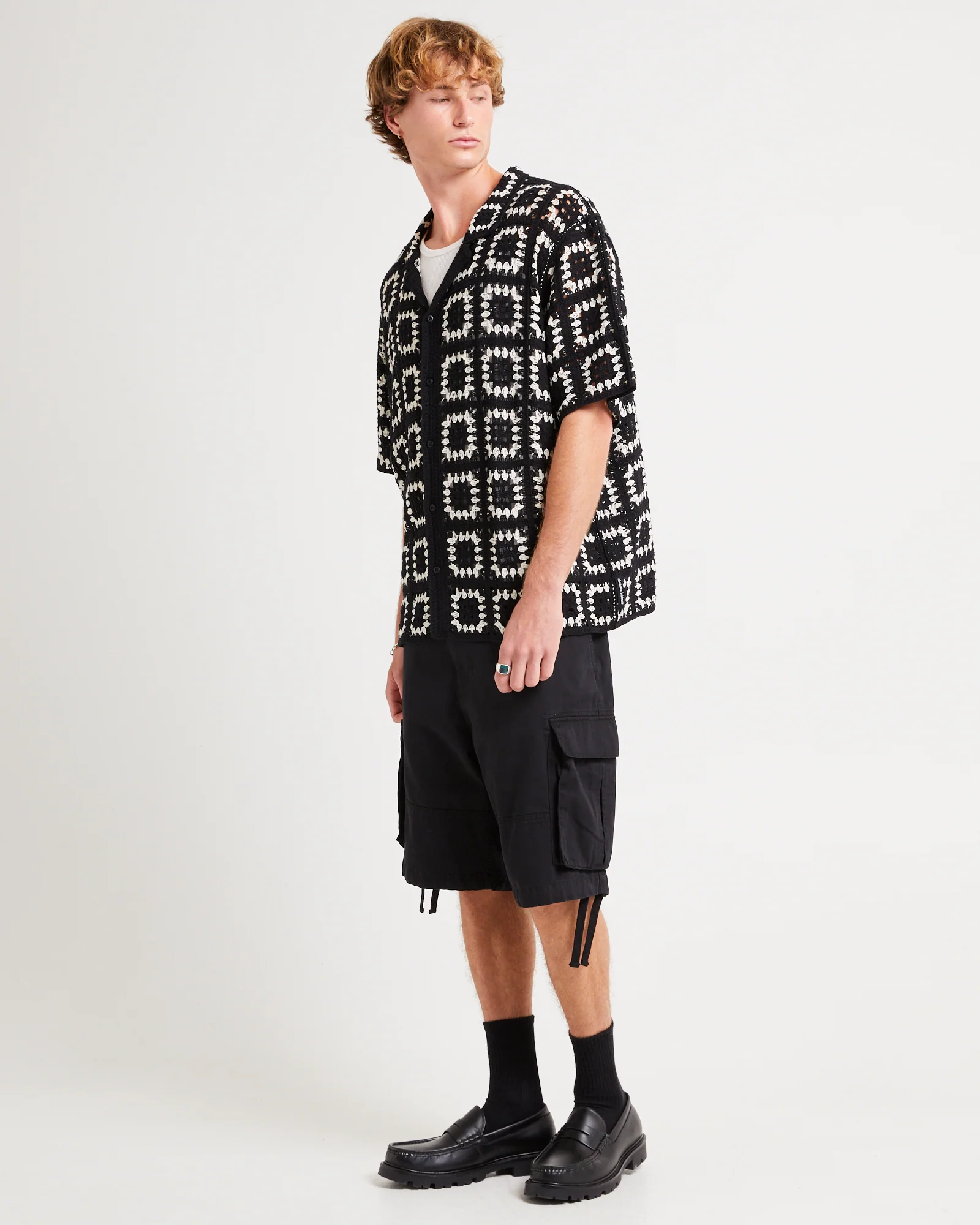 Crochet Short Sleeves Shirt - Image 4