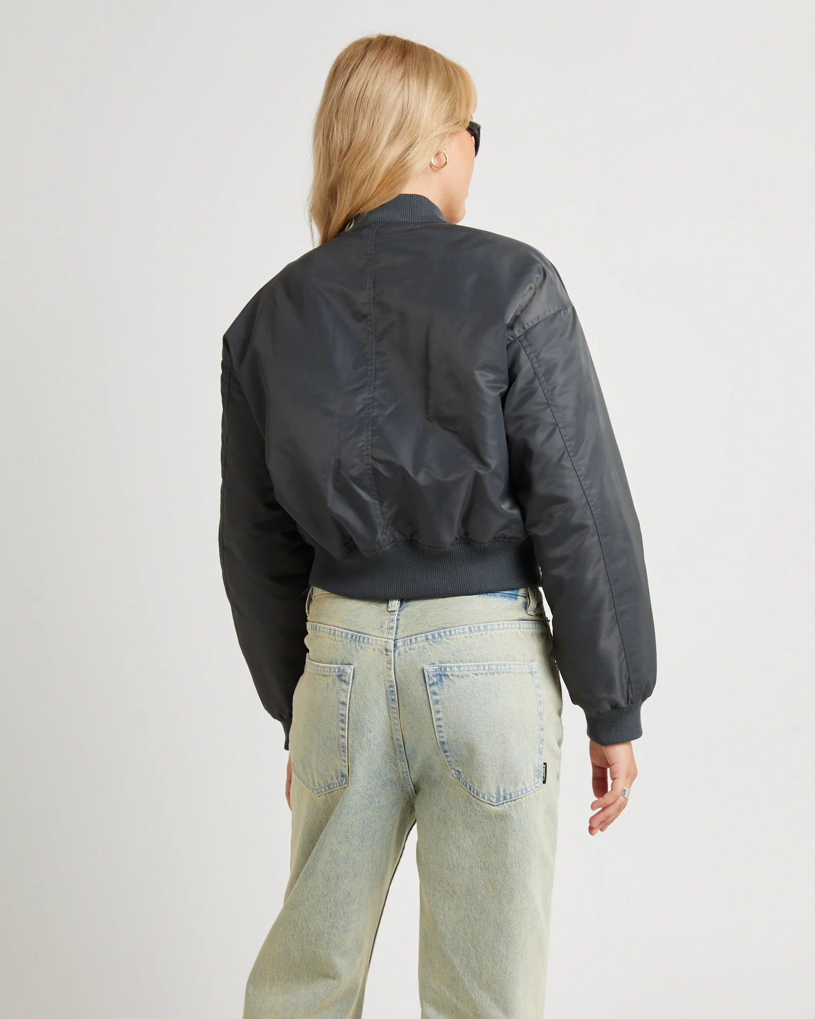 Crop Bomber Jacket - Image 2