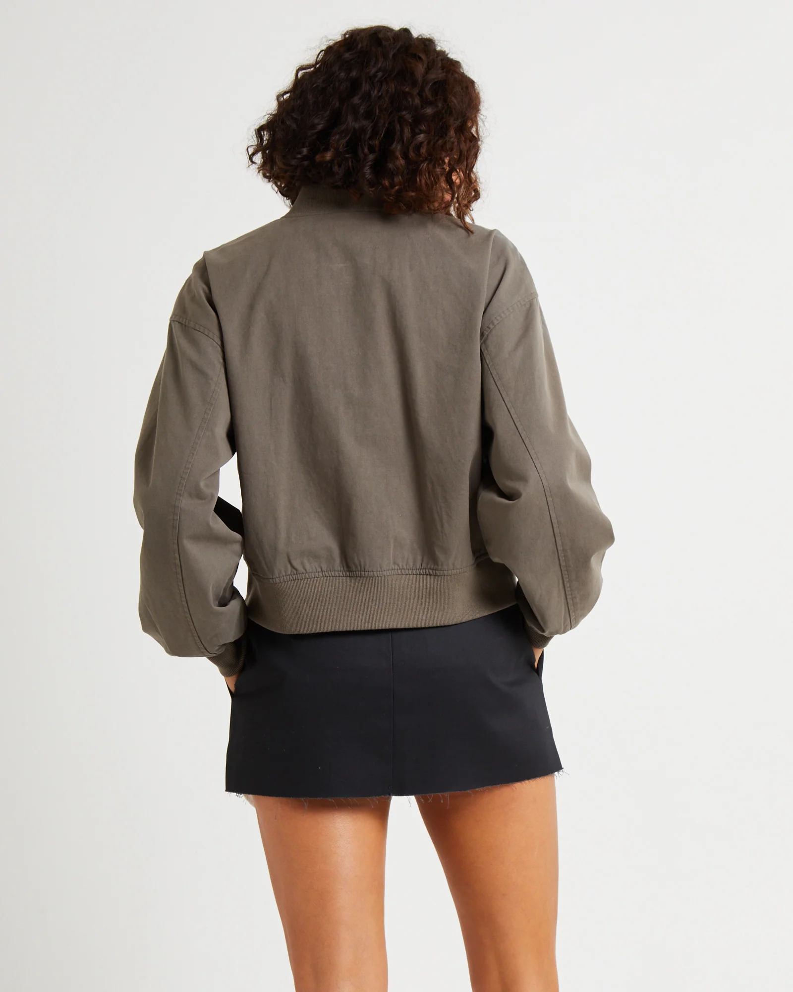 Crop Utility Bomber Jacket - Image 2