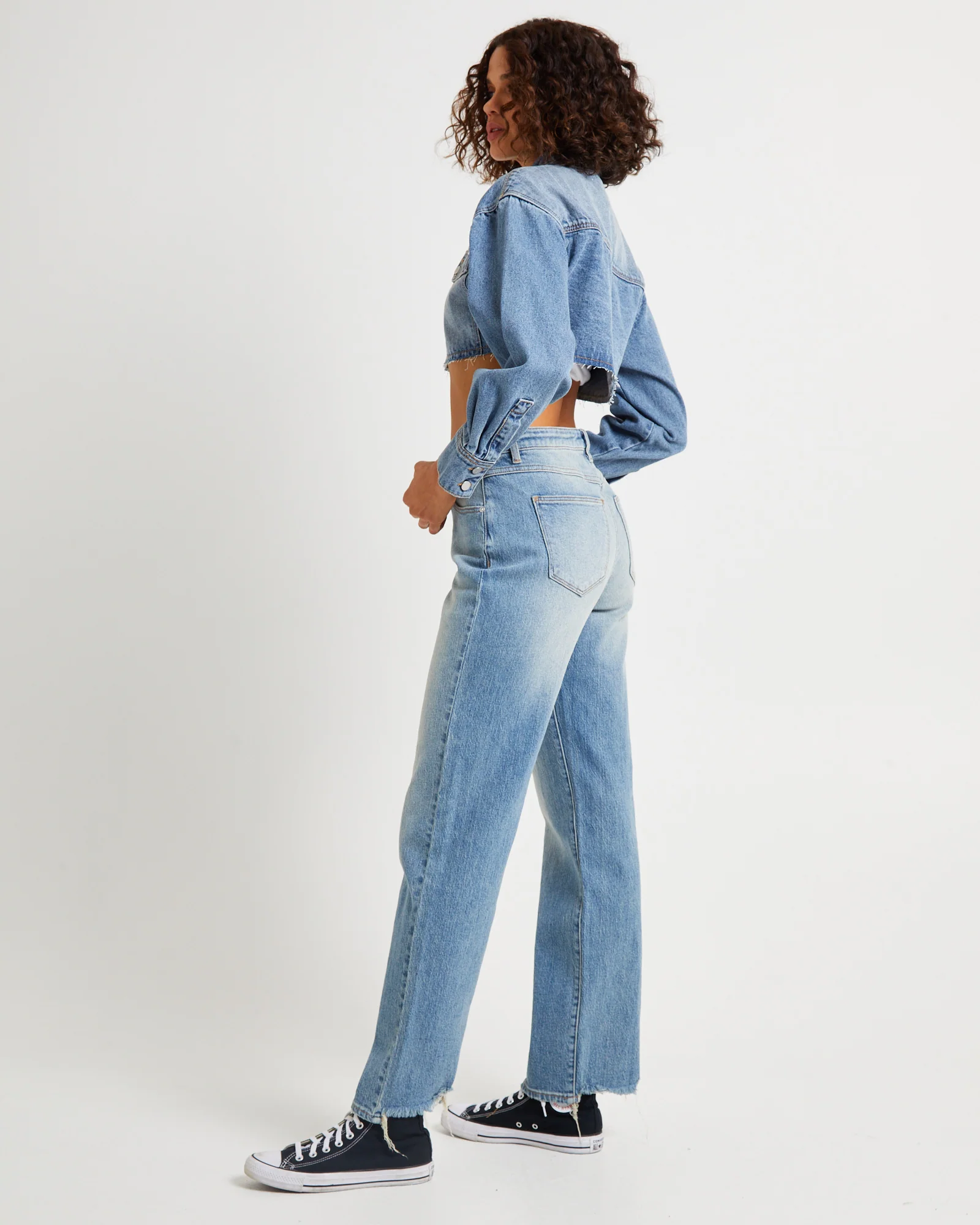 Cropped Denim Shacket Lula - Image 4