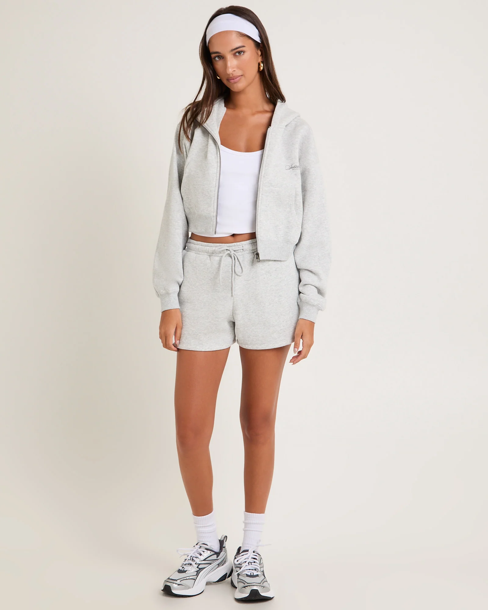 Cropped Zip Hoodie - Image 3