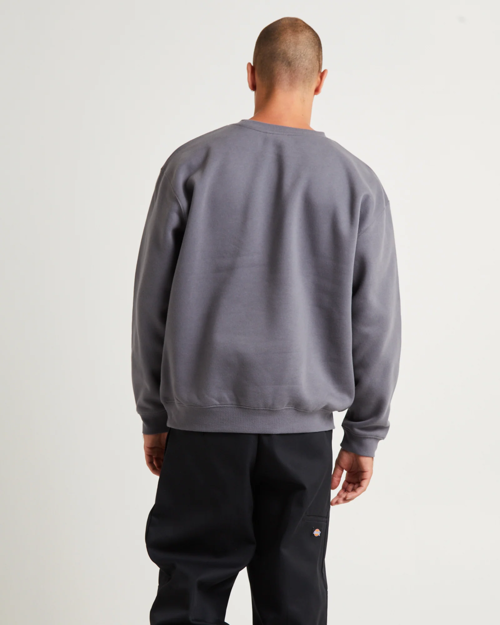 Crux Tribute Crew Jumper Iron Grey - Image 2