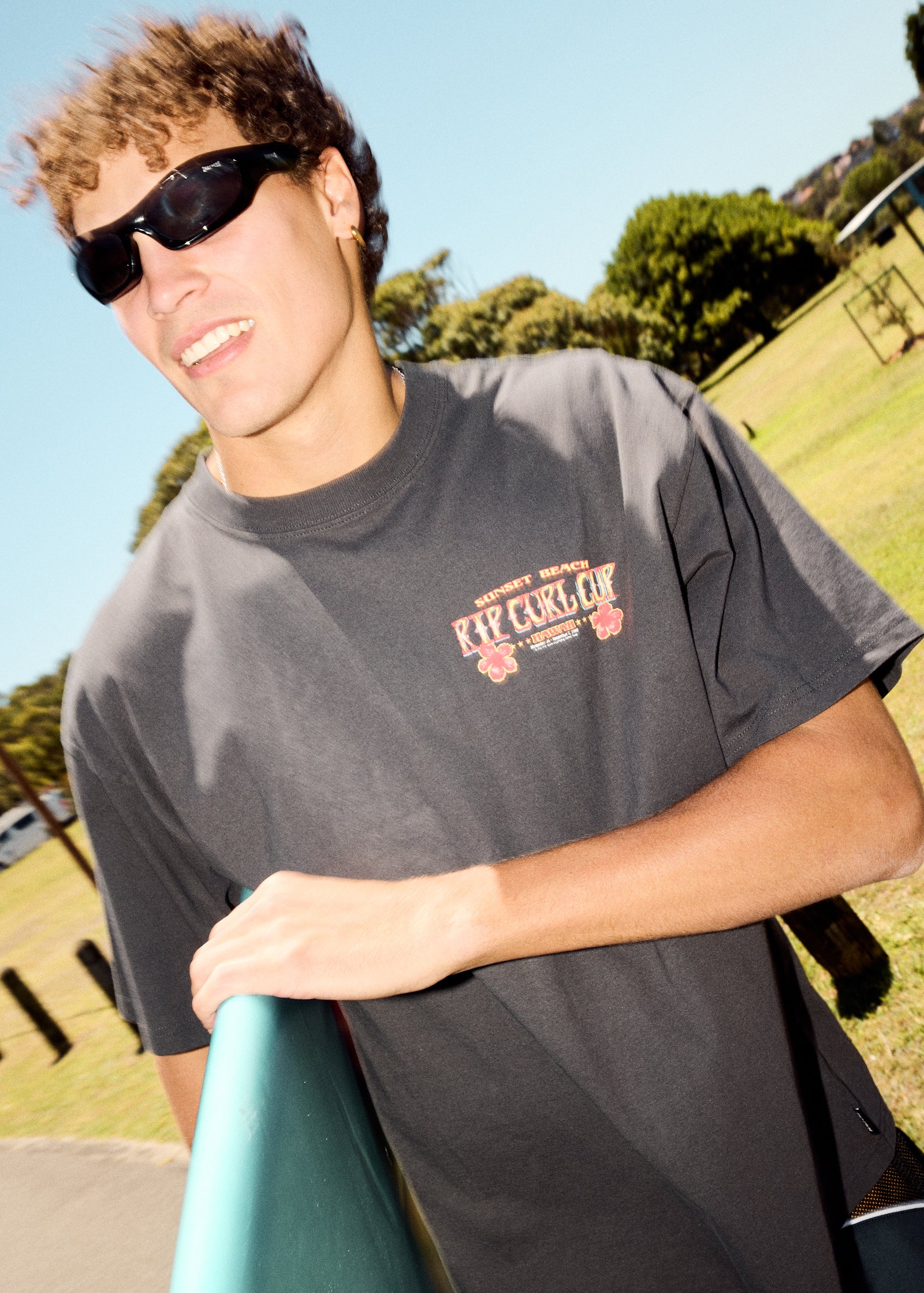 Cup Sunset Beach Hawaii T-Shirt - Image 2