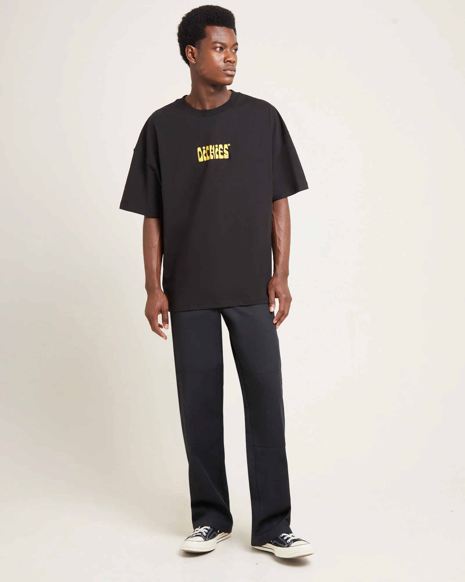 Daisy Chain 330 Short Sleeve T-Shirt Black - Image 3