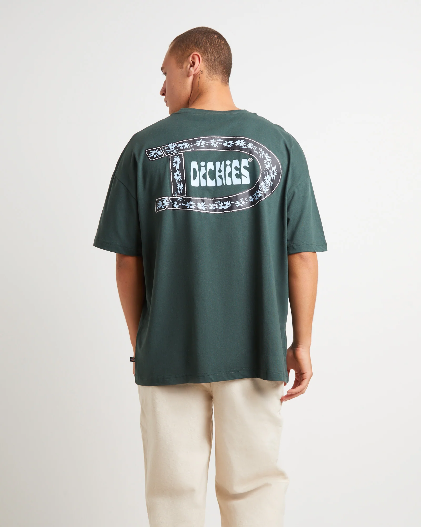 Daisy Chain 330 Short Sleeve T-Shirt in Hunter Green - Image 2