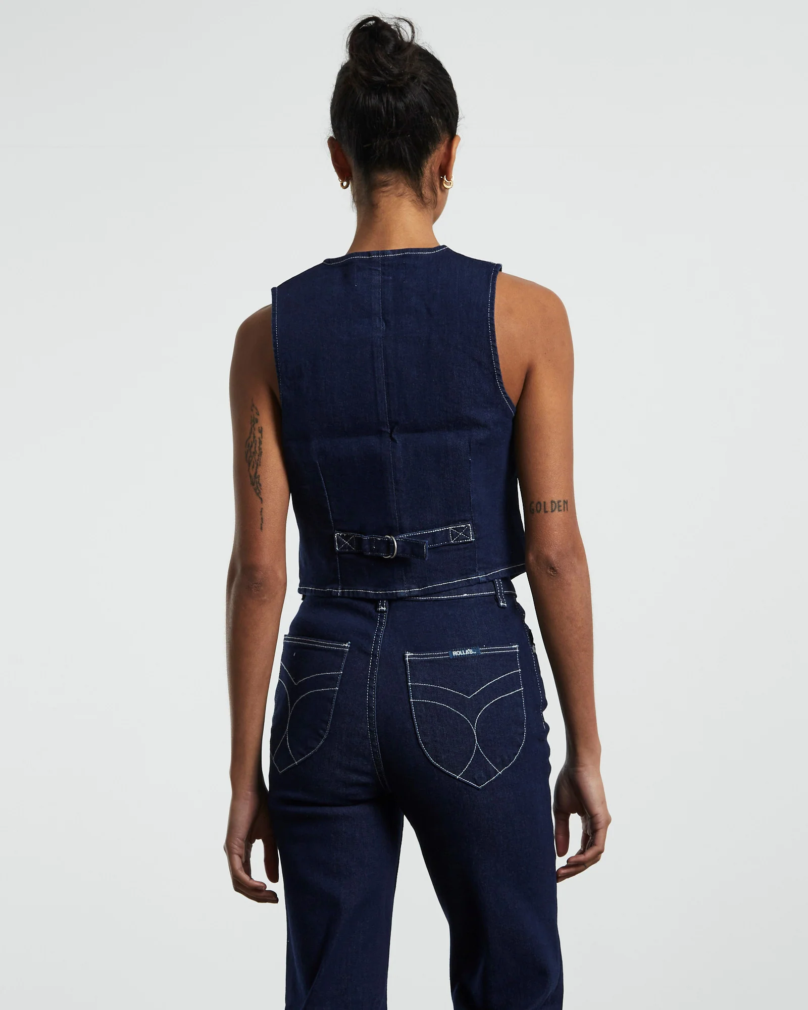 Dallas Denim Vest Dante Organic Blue - Image 2