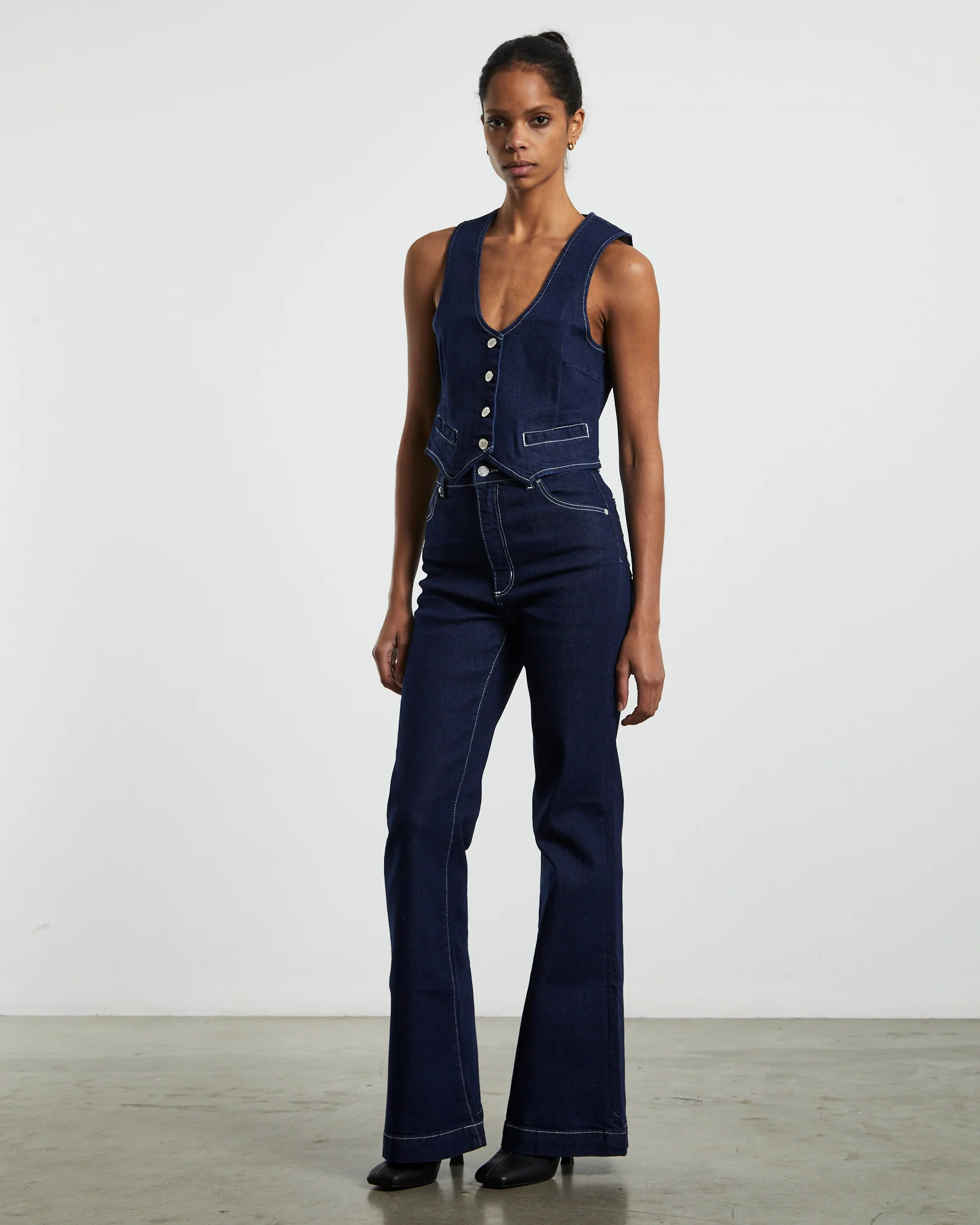Dallas Denim Vest Dante Organic Blue - Image 3