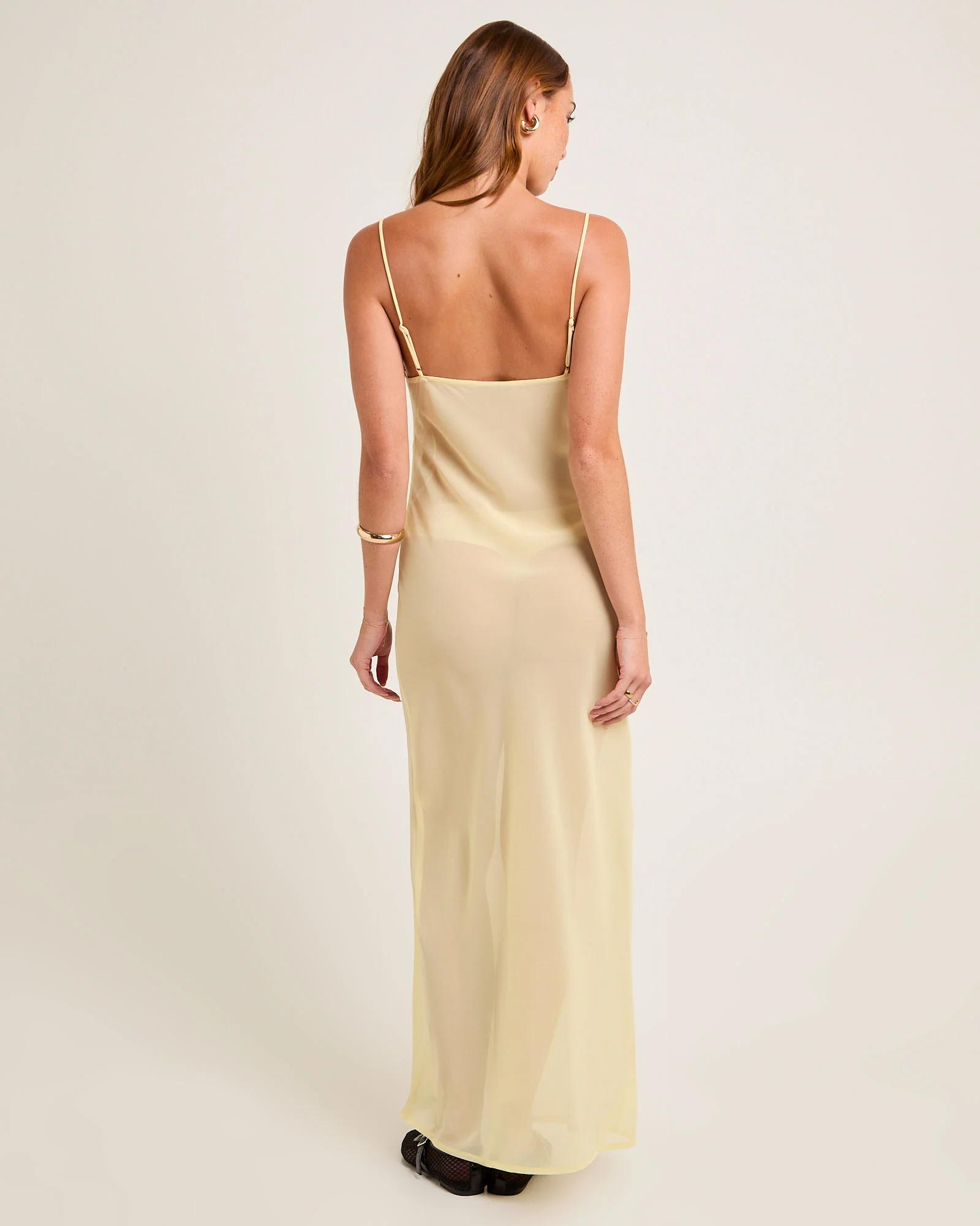 Daphony Chiffon Slip Dress - Image 3