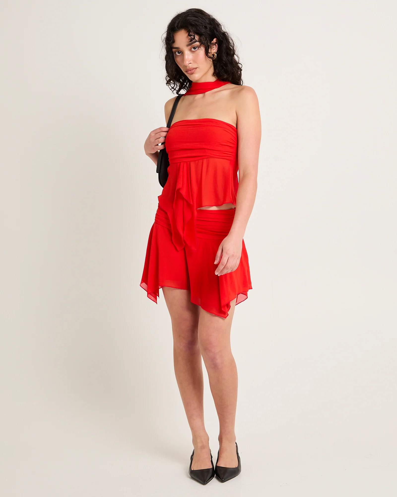 Daphony Chiffon Wrap Top - Image 3