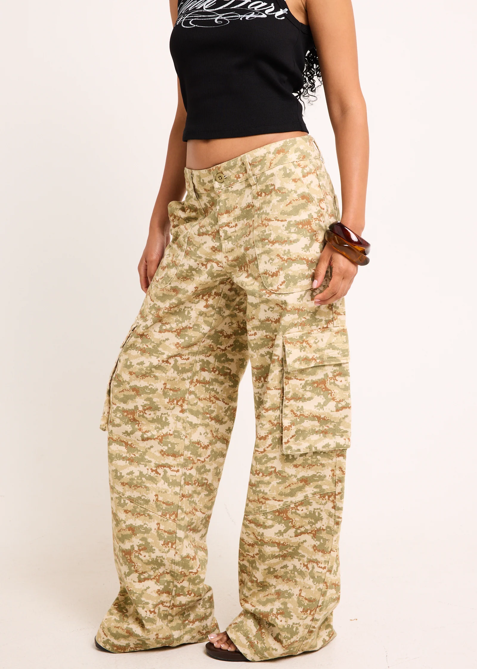 Darcy Camo Cargo Pants - Image 3