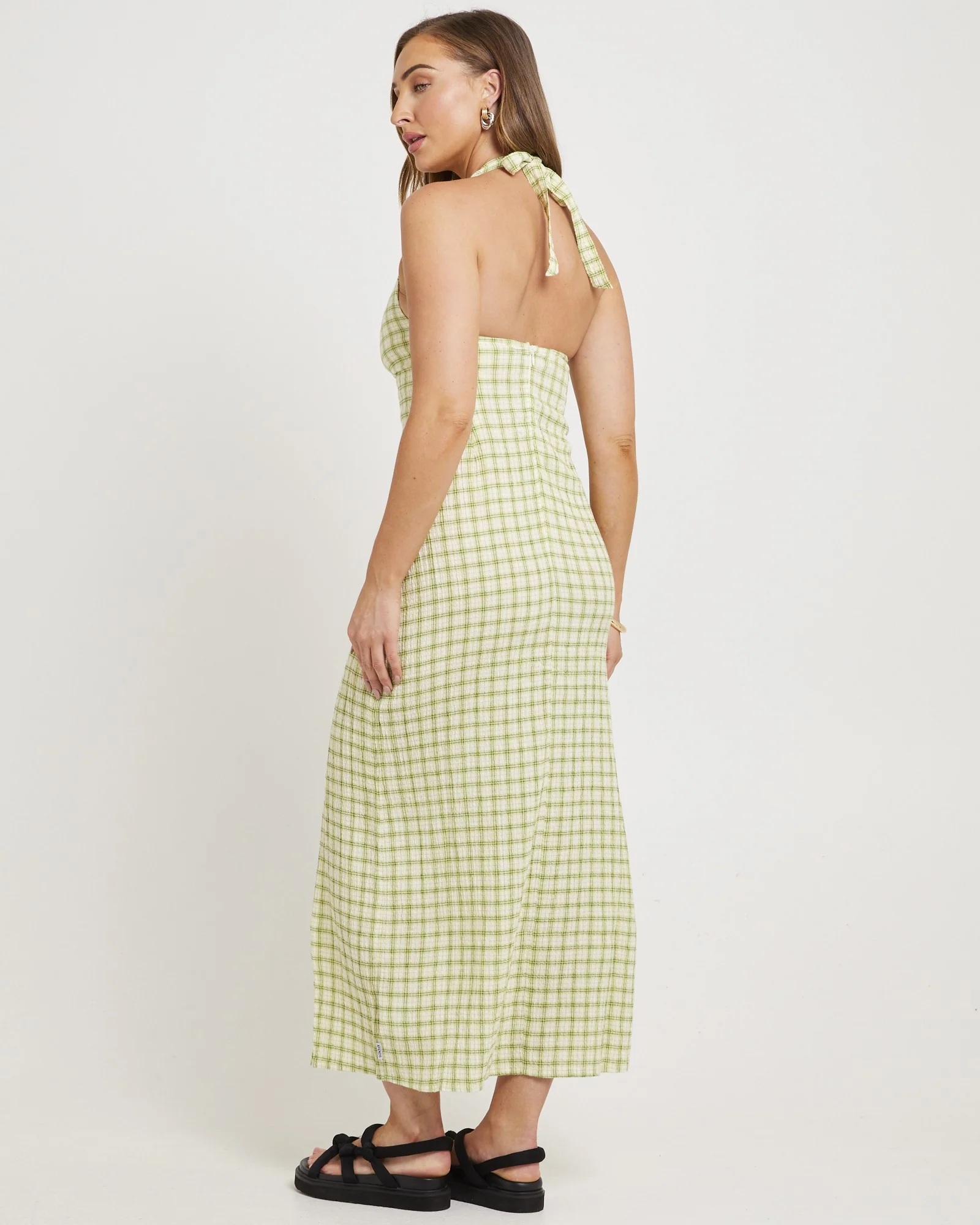 Darcy Check Maxi Dress - Image 2